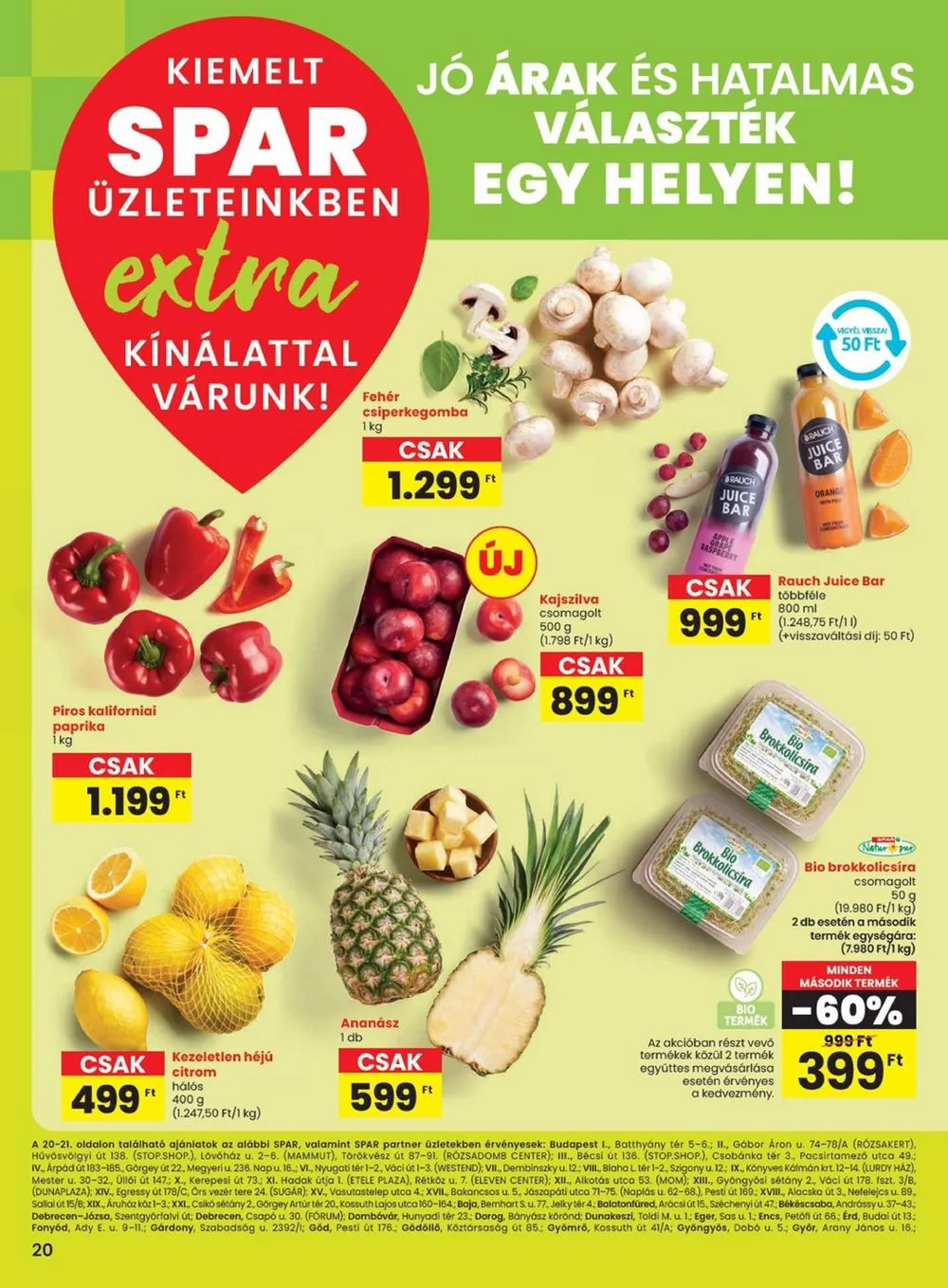 Spar akciós újság Extra 07.04–07.10