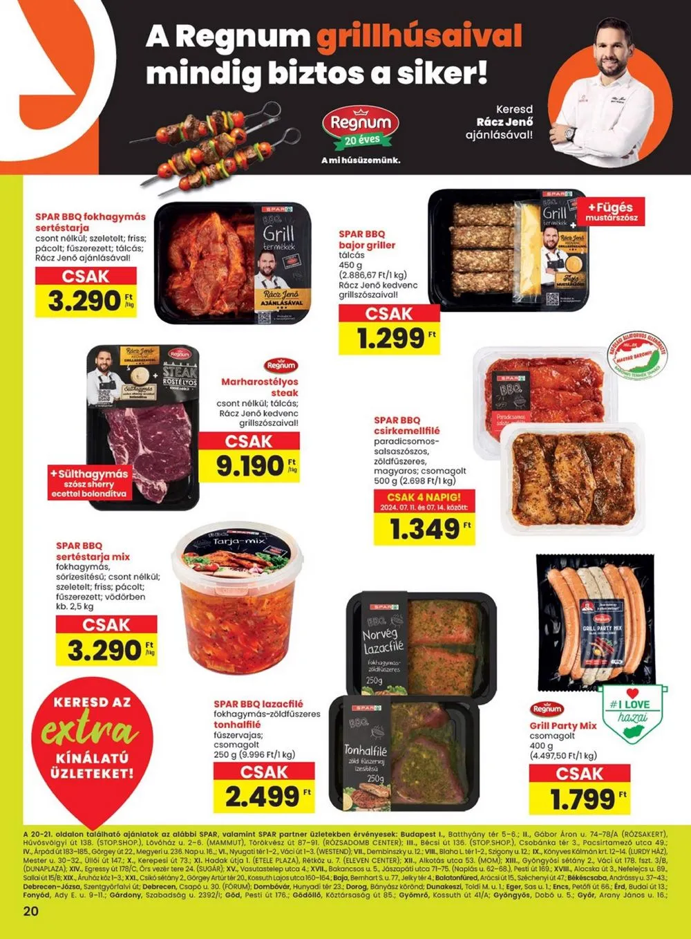 Spar akciós újság Extra 07.11–07.17