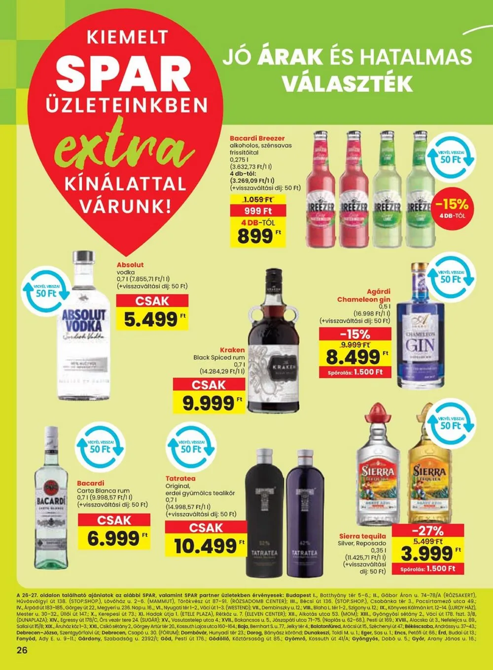 Spar akciós újság Extra 08.08–08.14 – 7. oldal