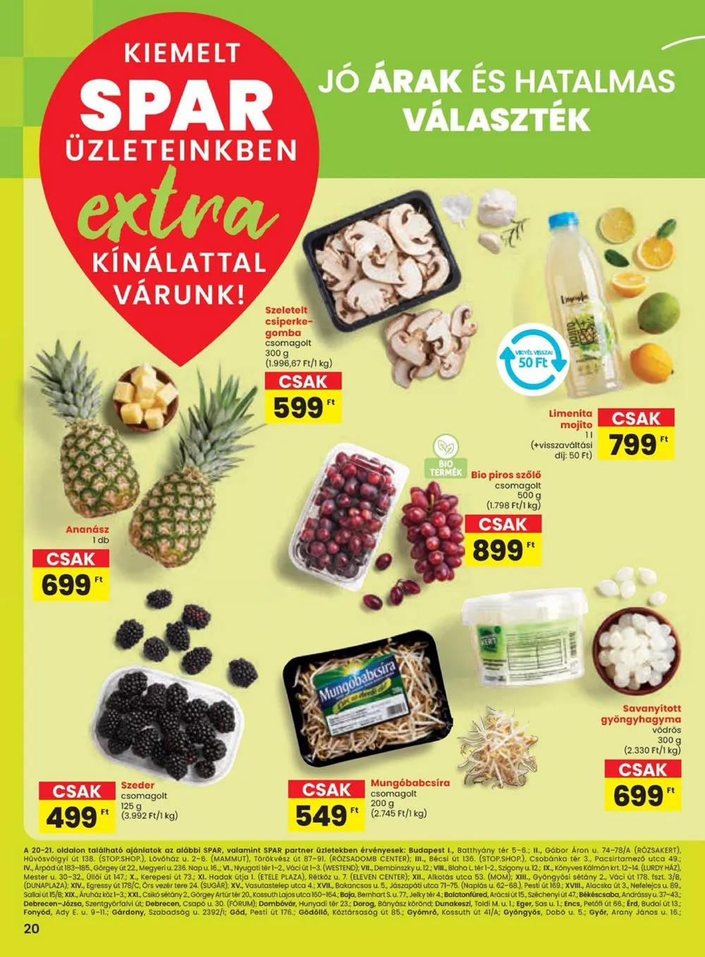Spar akciós újság Extra 08.22–08.28