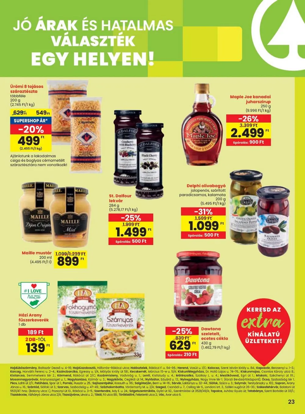 Spar akciós újság Extra 08.22–08.28 – 4. oldal