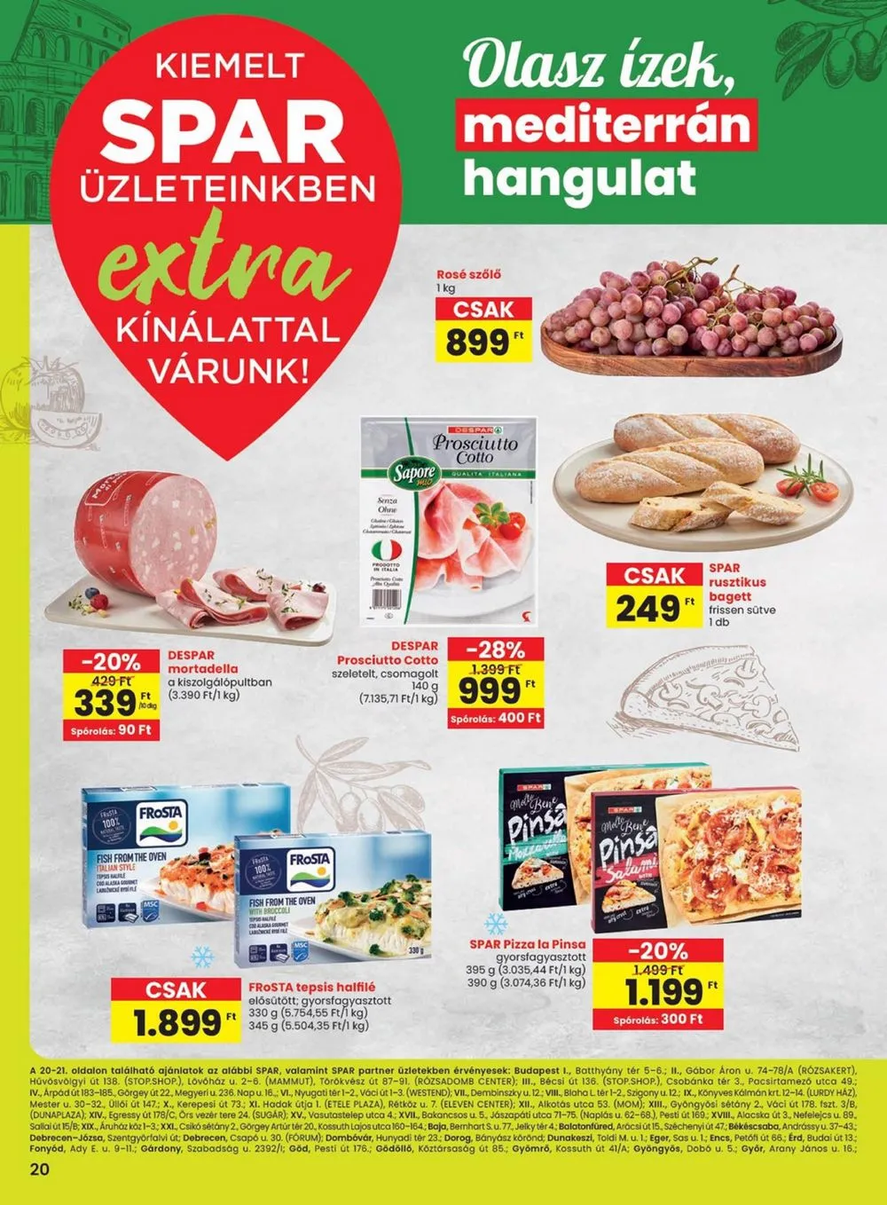 Spar akciós újság Extra 08.29–09.04