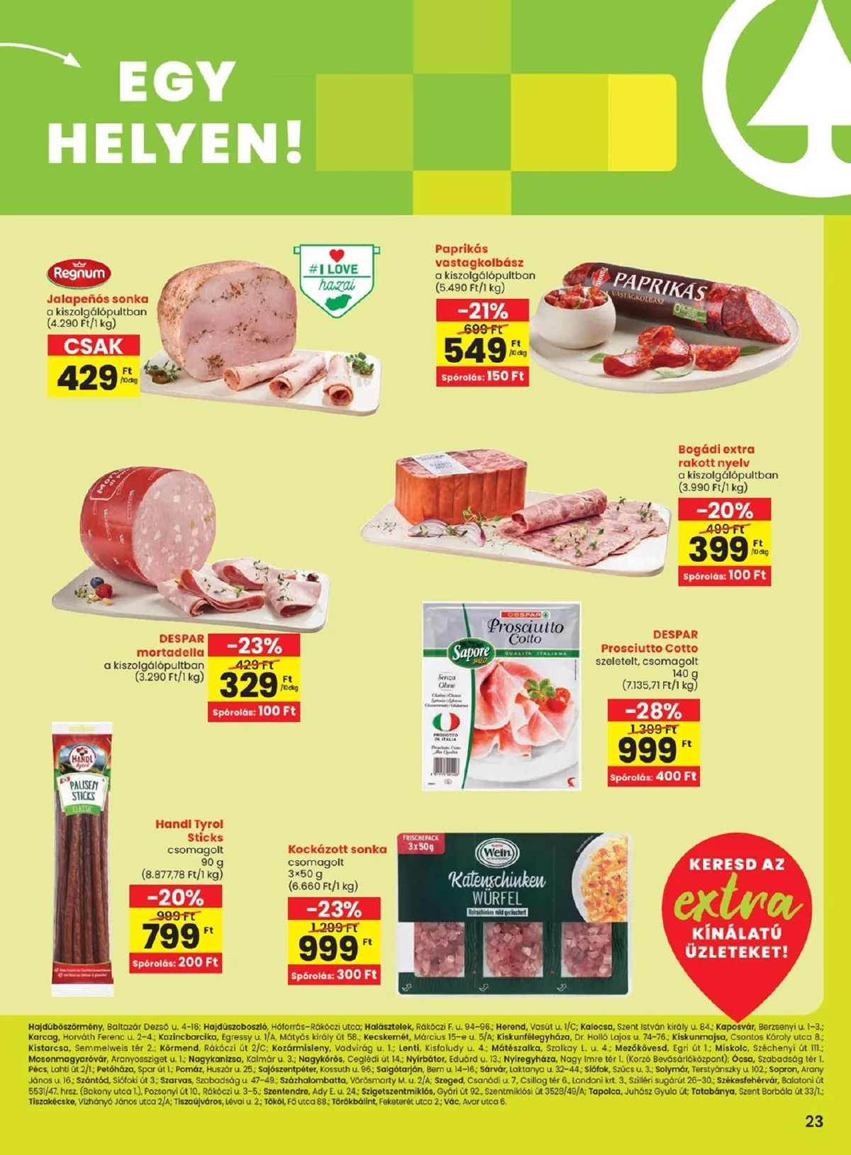 Spar akciós újság Extra 09.19–09.25 – 4. oldal