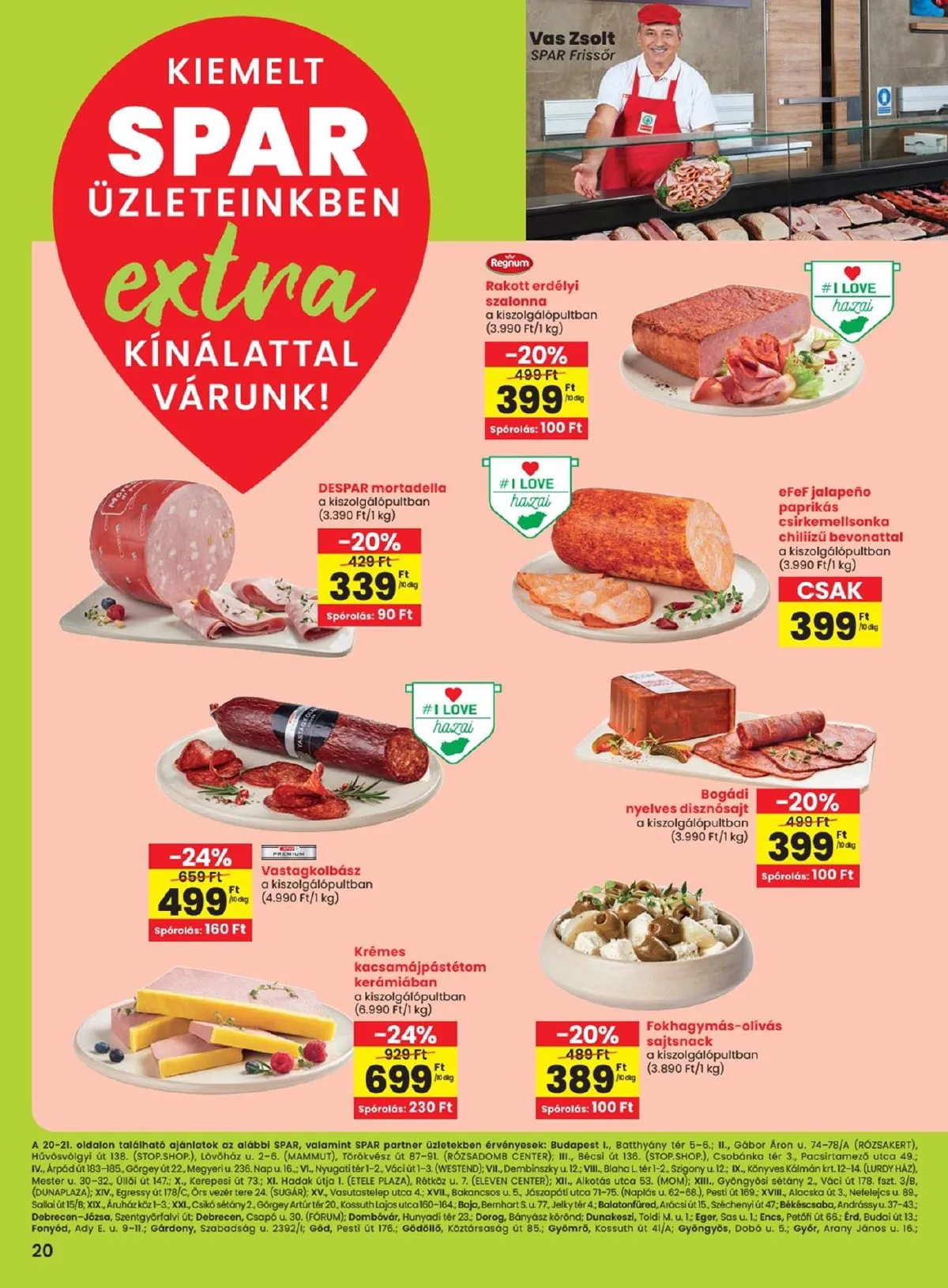 Spar akciós újság Extra 10.17–10.23