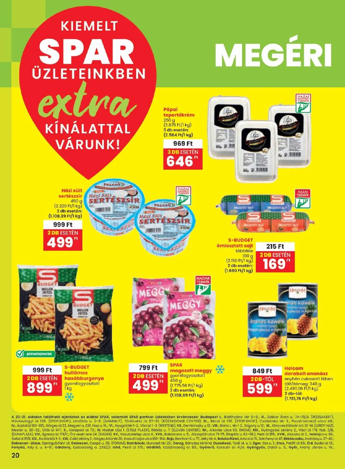 Spar akciós újság Extra 10.24–10.30