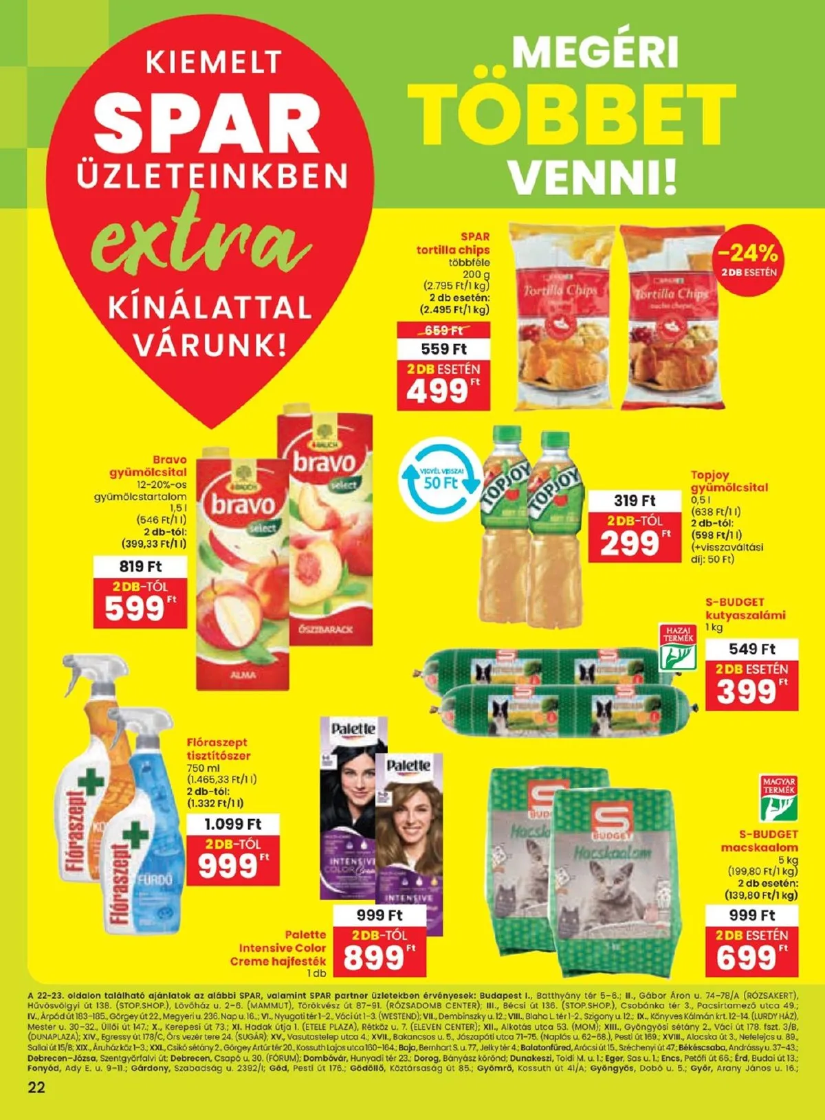 Spar akciós újság Extra 10.24–10.30 – 3. oldal