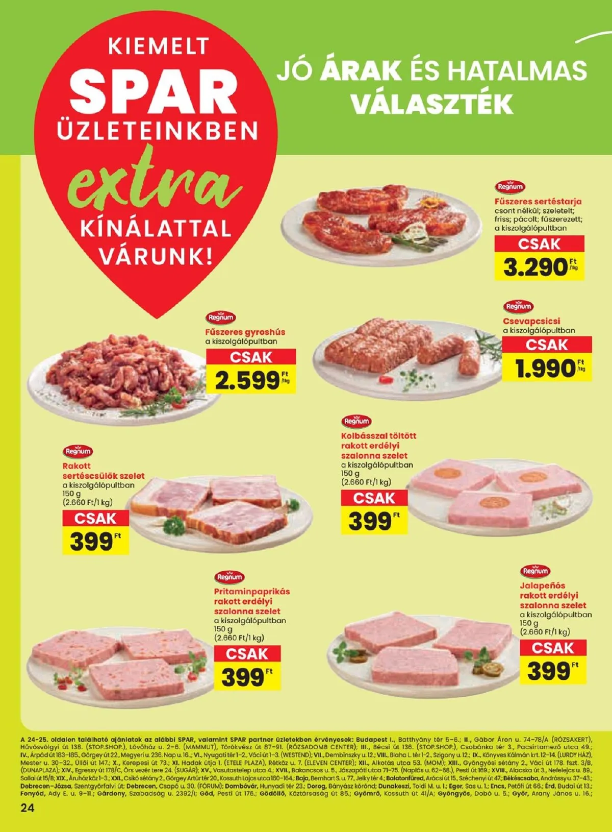 Spar akciós újság Extra 10.24–10.30 – 5. oldal