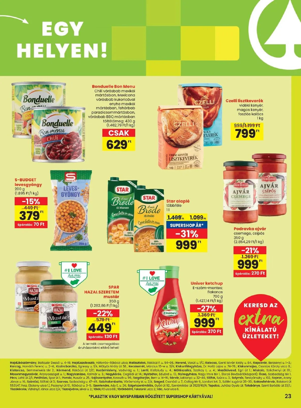 Spar akciós újság Extra 10.31–11.06 – 4. oldal