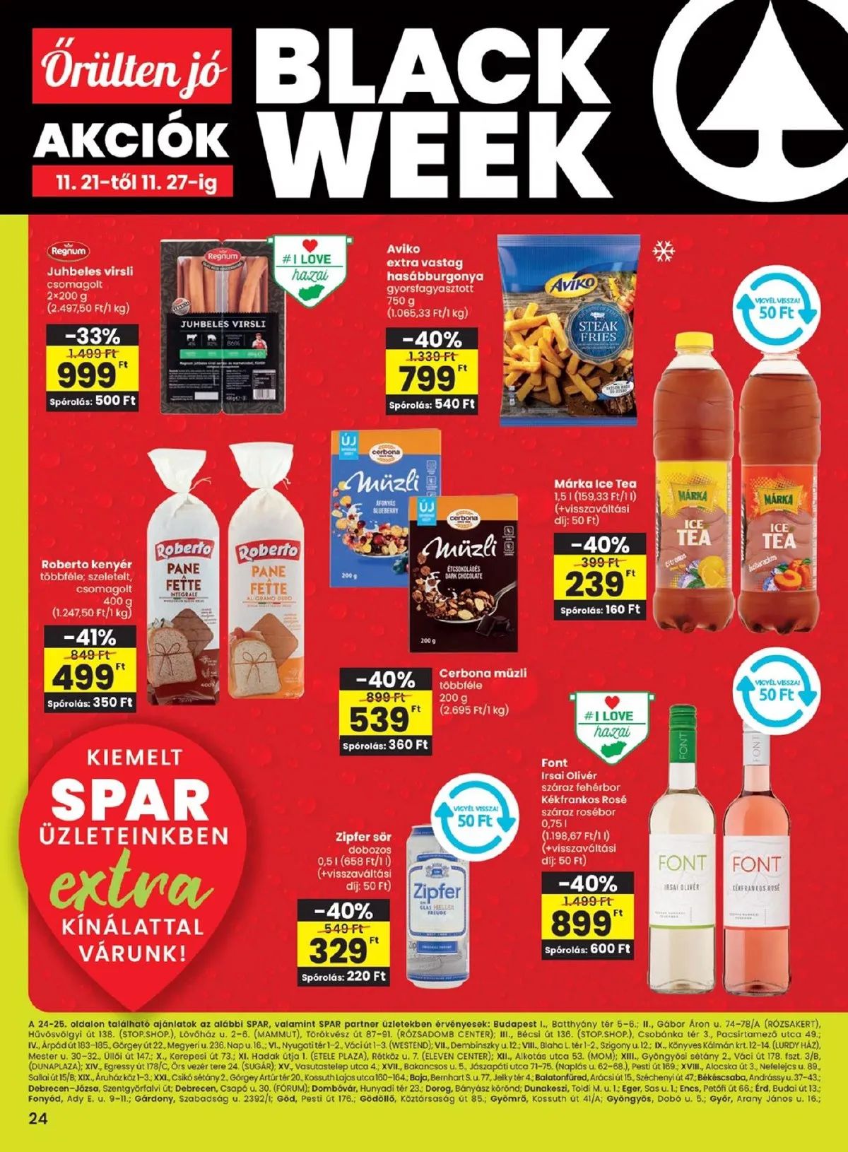 Spar akciós újság Extra 11.21–11.27 – 5. oldal
