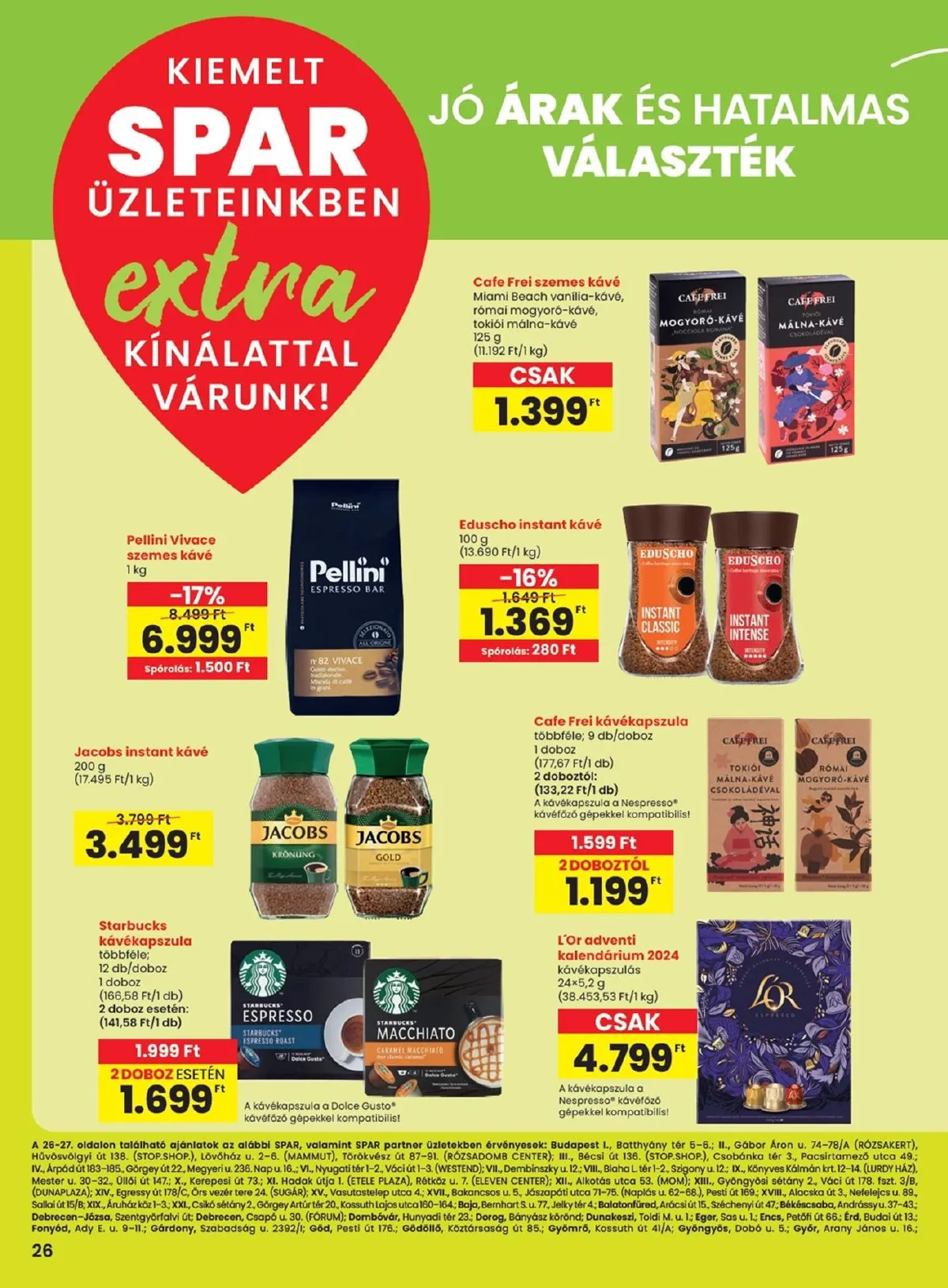 Spar akciós újság Extra 11.21–11.27 – 7. oldal