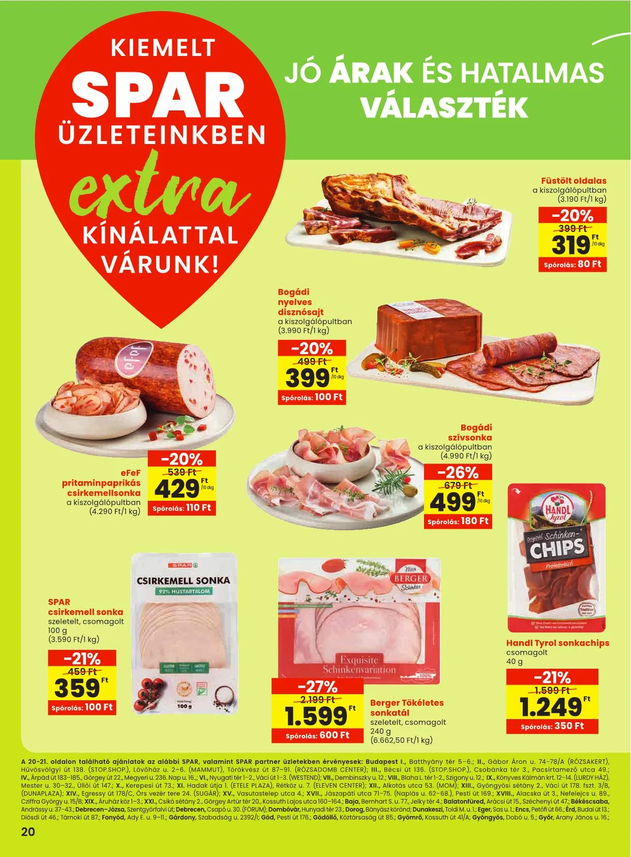 Spar akciós újság Extra 08.21–08.27