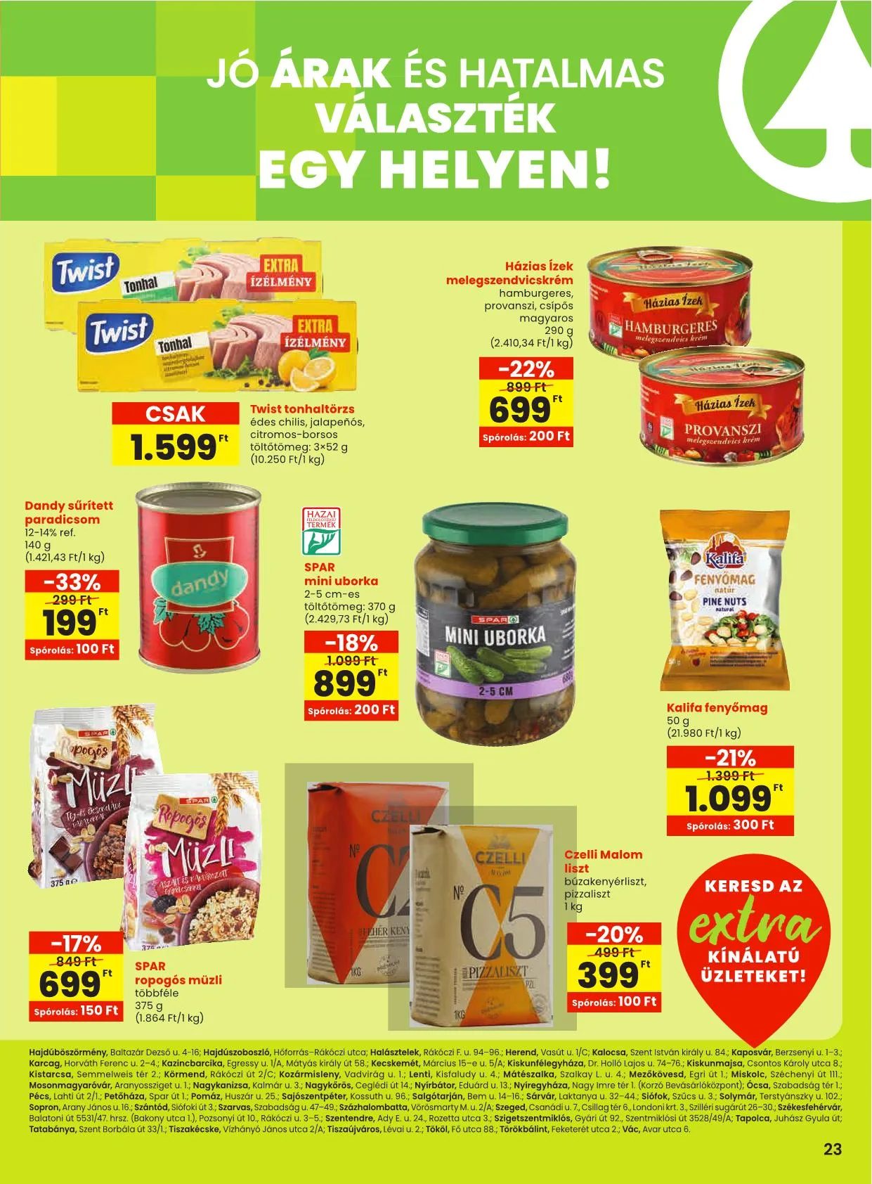 Spar akciós újság Extra 08.21–08.27 – 4. oldal