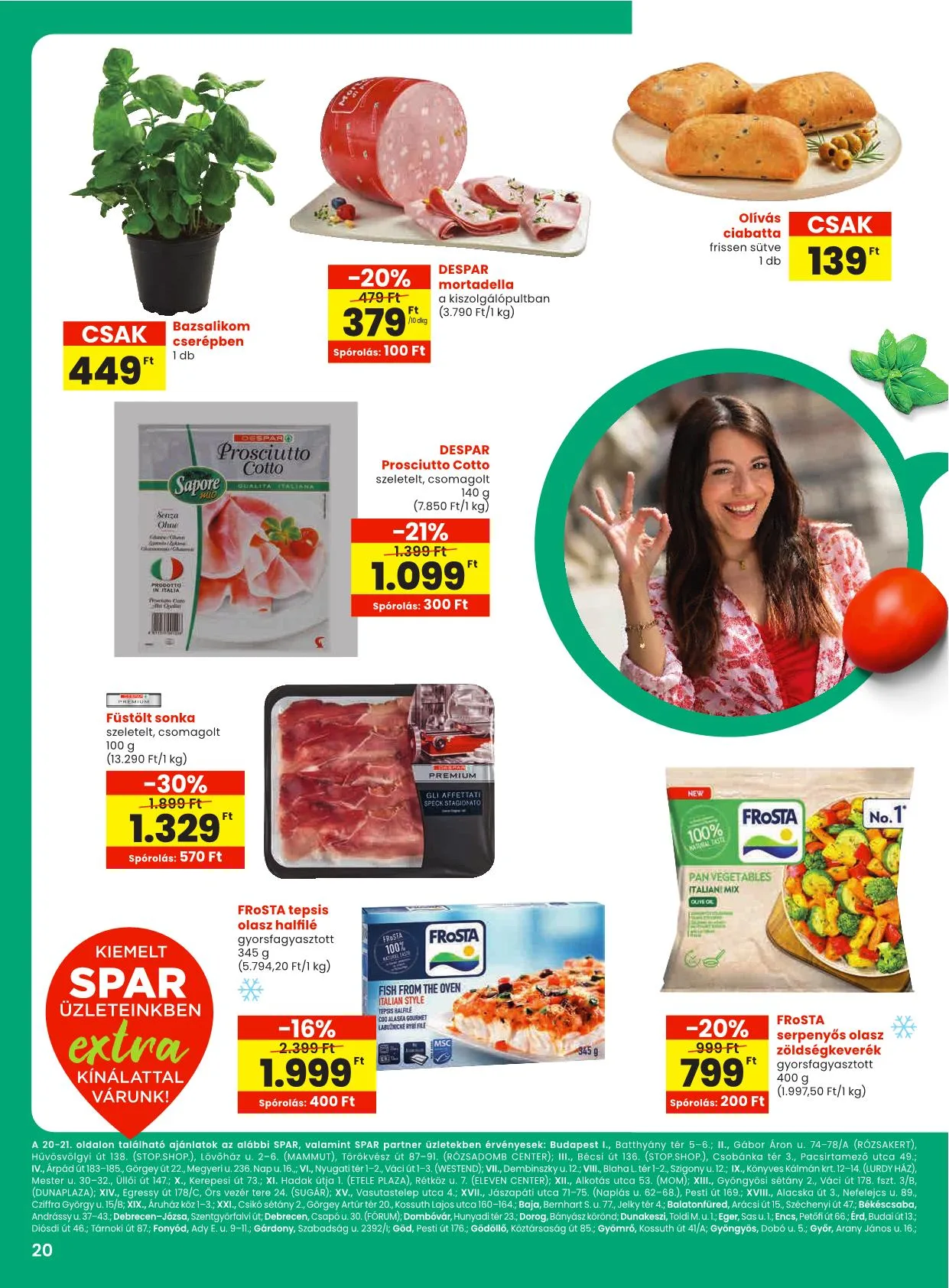 Spar akciós újság Extra 08.28–09.03