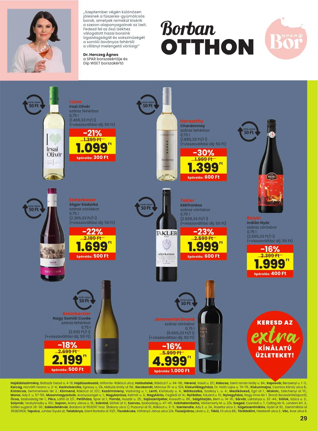 Spar akciós újság Extra 09.25–10.01 – 6. oldal