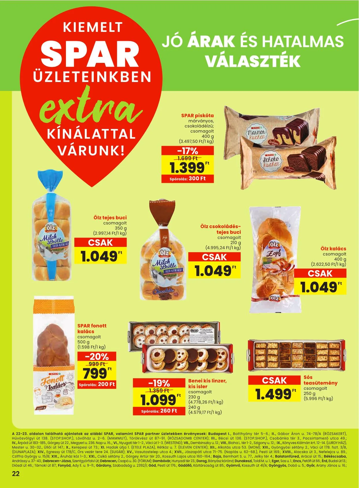 Spar akciós újság Extra 10.09–10.15 – 3. oldal