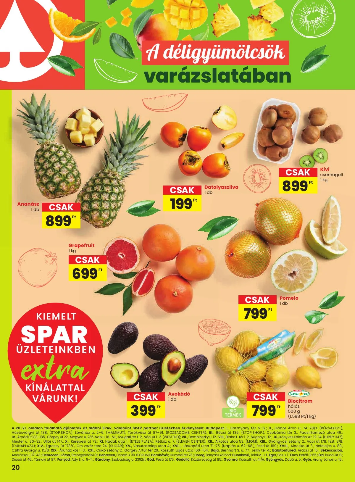 Spar akciós újság Extra 11.06–11.12