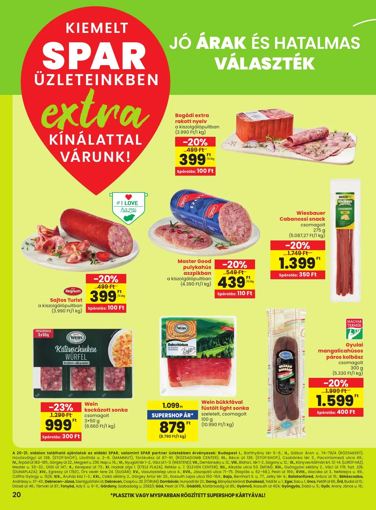 Spar akciós újság Extra 11.13–11.19