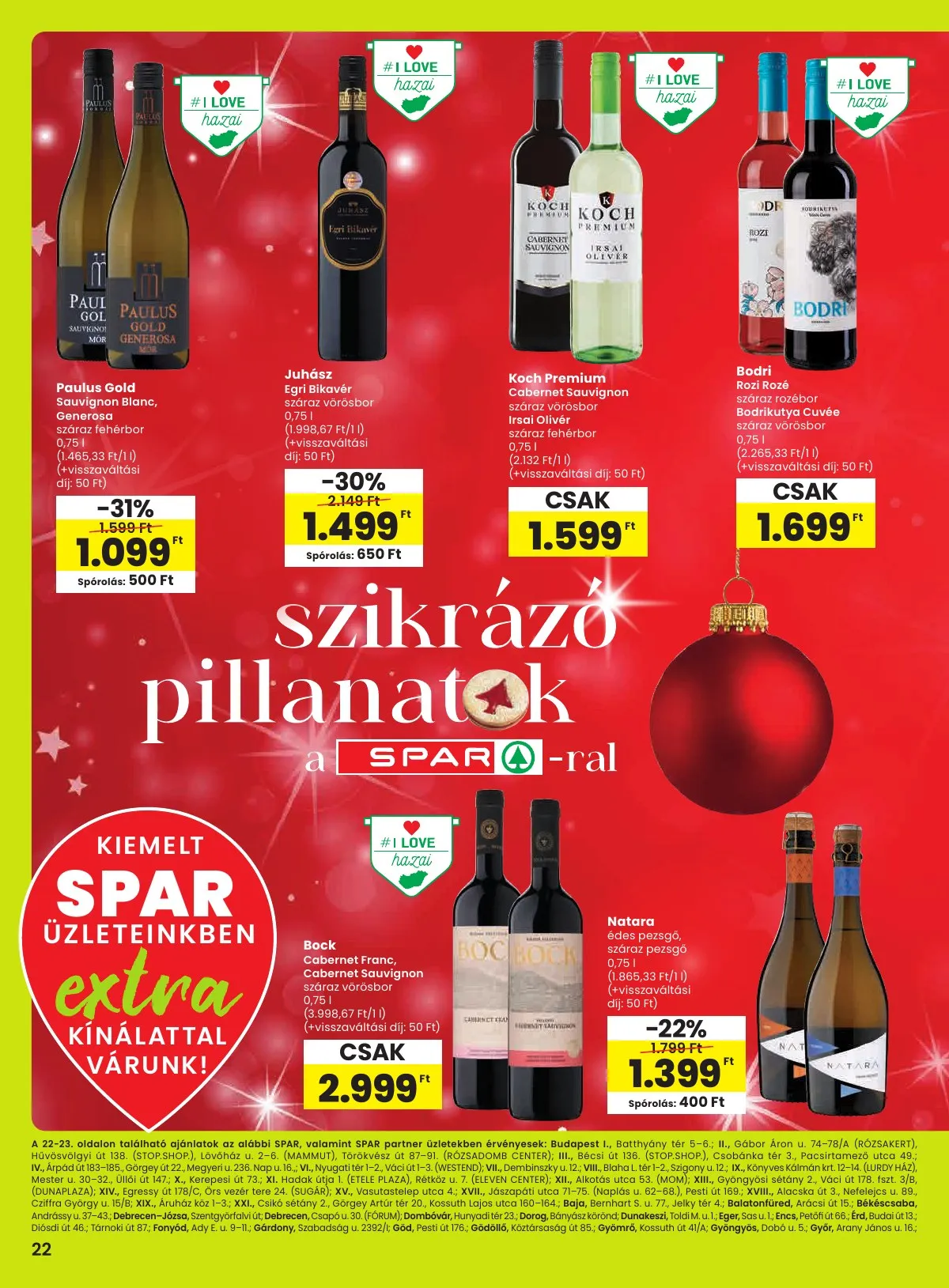 Spar akciós újság Extra 11.20–11.26 – 3. oldal