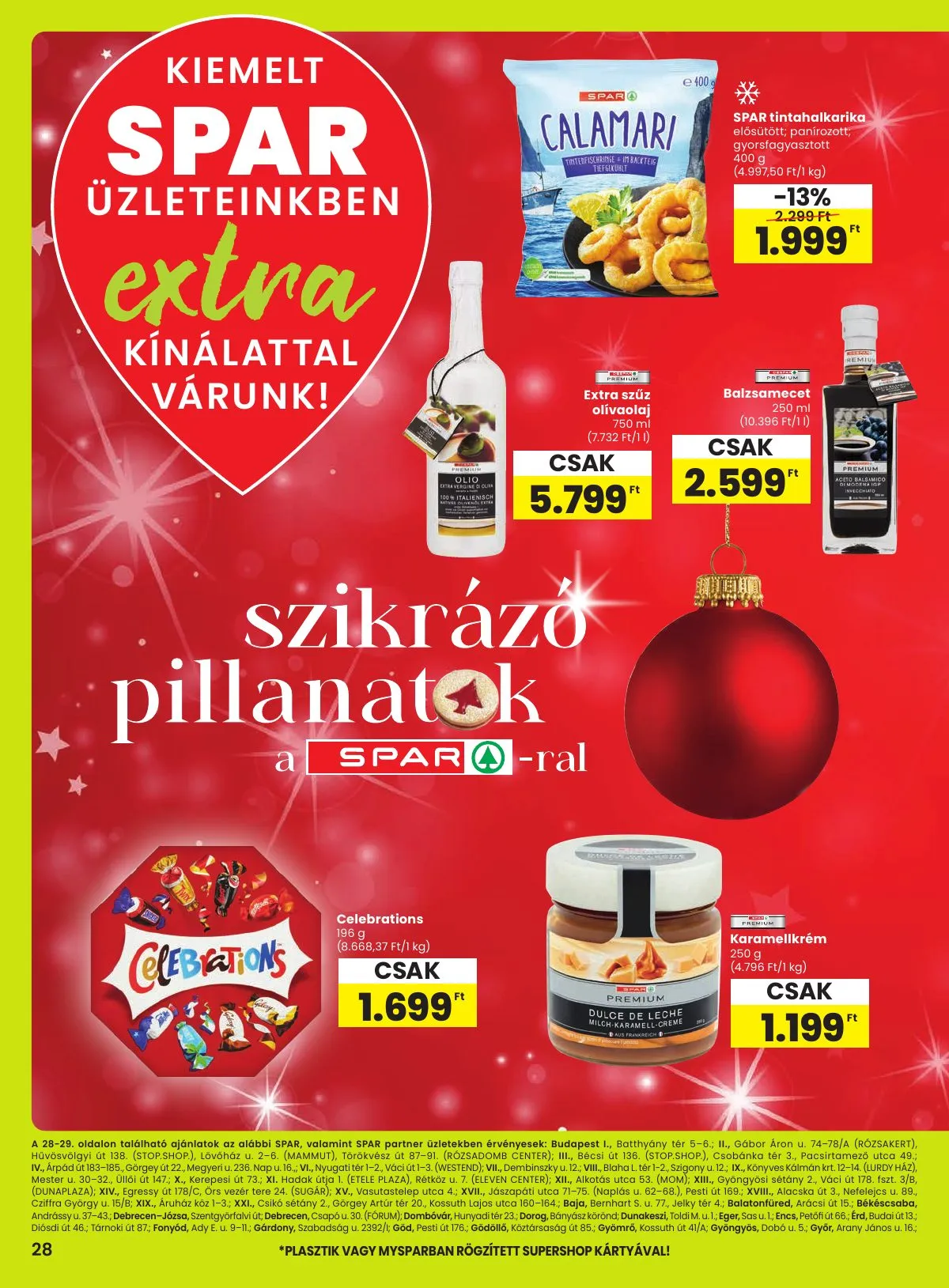 Spar akciós újság Extra 12.11–12.17