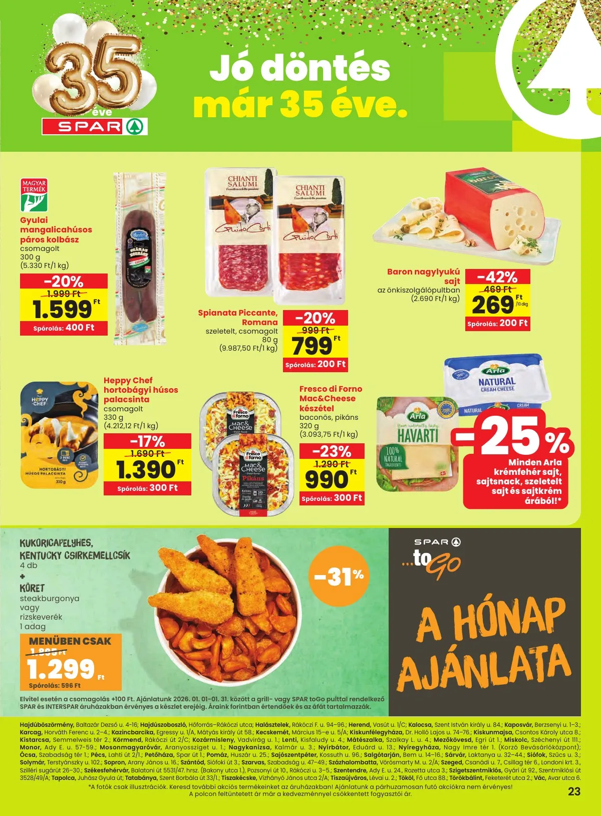 Spar akciós újság Extra 01.08–01.14 – 4. oldal