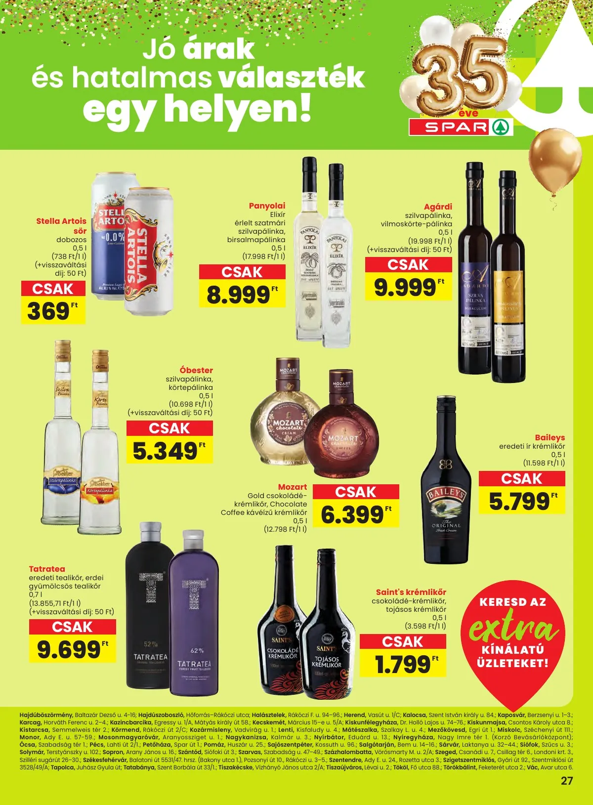 Spar akciós újság Extra 01.08–01.14 – 8. oldal