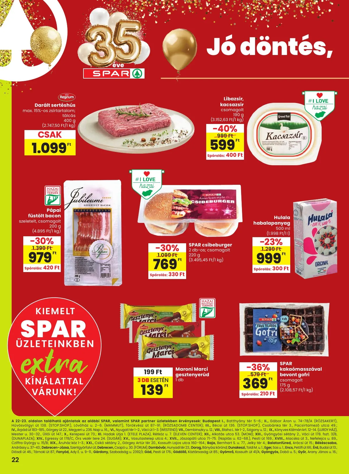 Spar akciós újság Extra 01.22–01.28 – 3. oldal