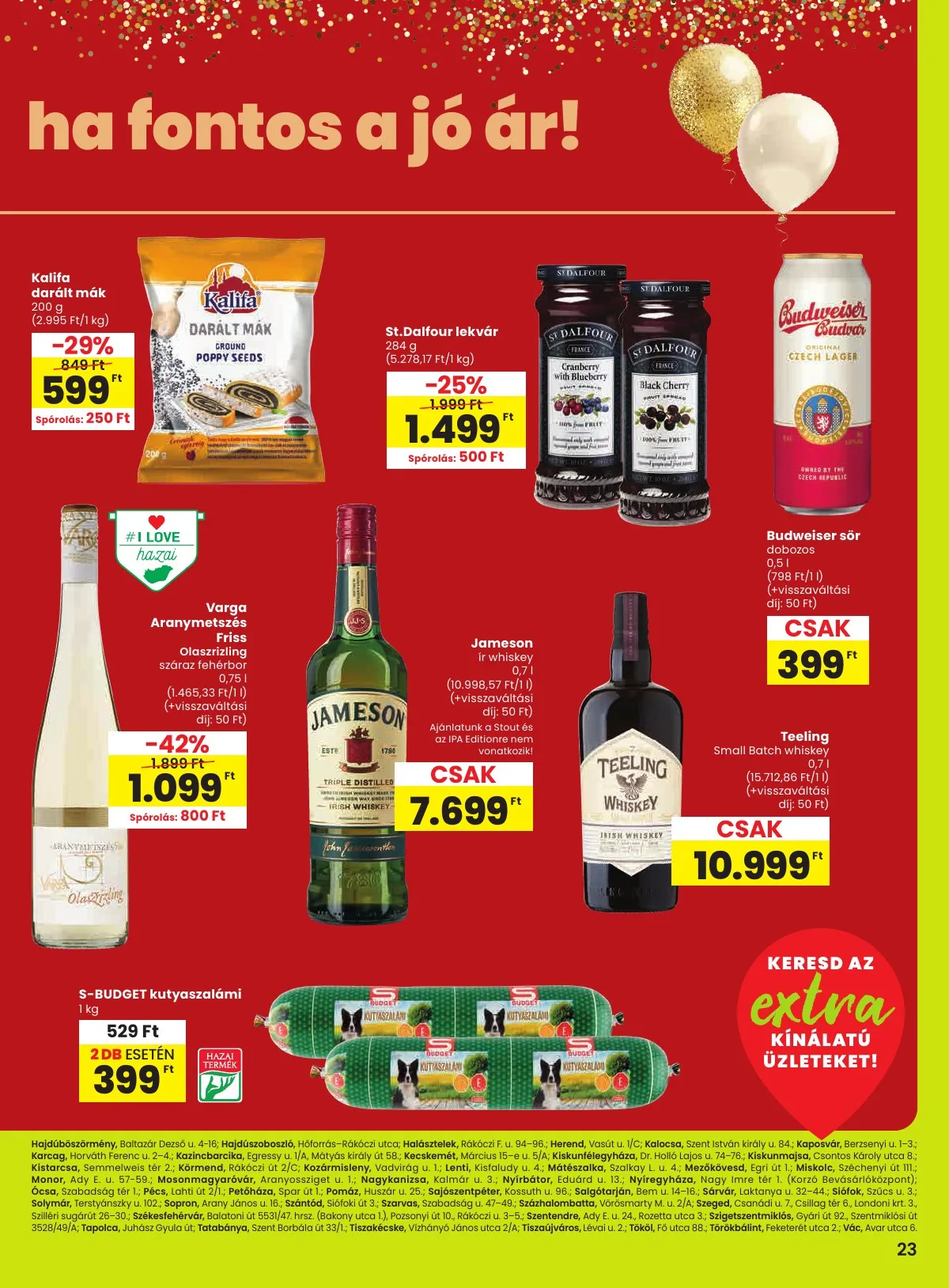 Spar akciós újság Extra 01.29–02.04 – 4. oldal