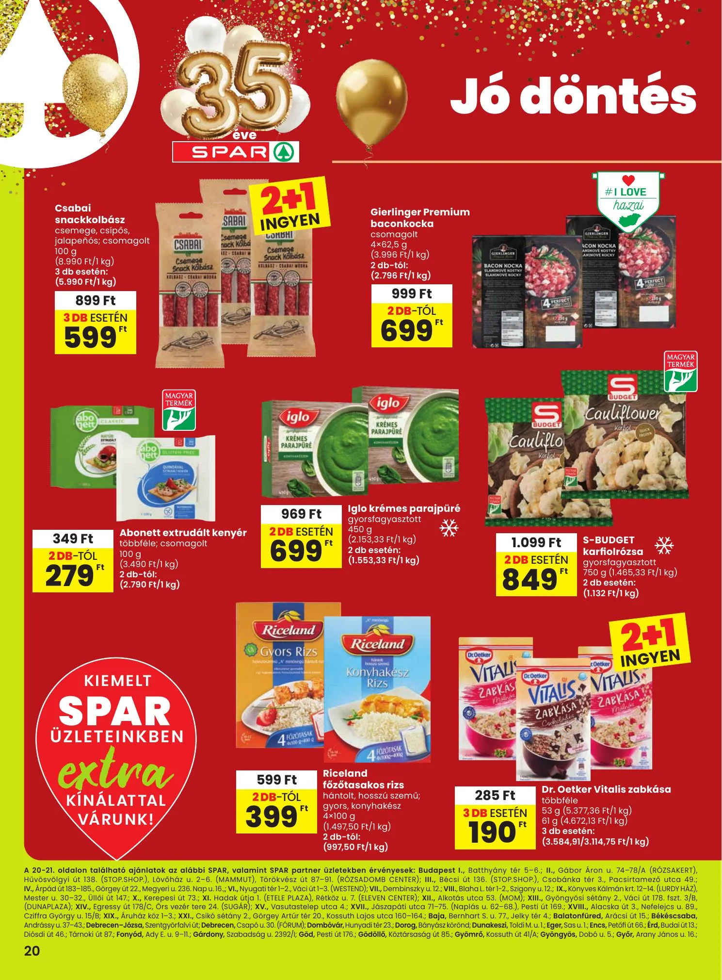 Spar akciós újság Extra 03.05–03.11