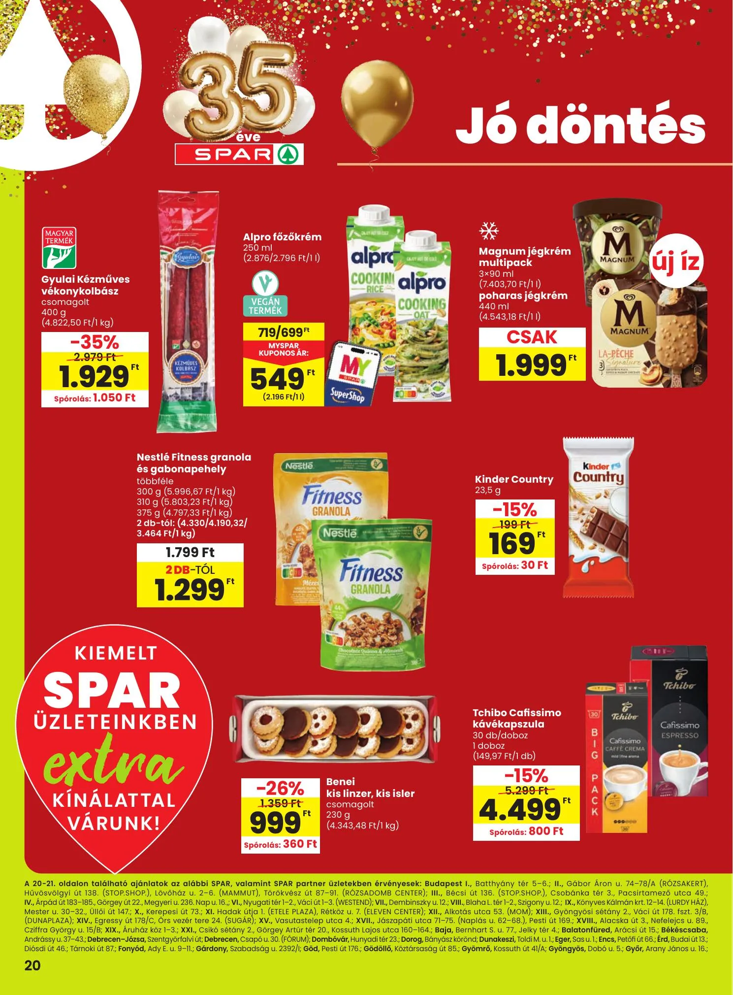 Spar akciós újság Extra 03.19–03.25