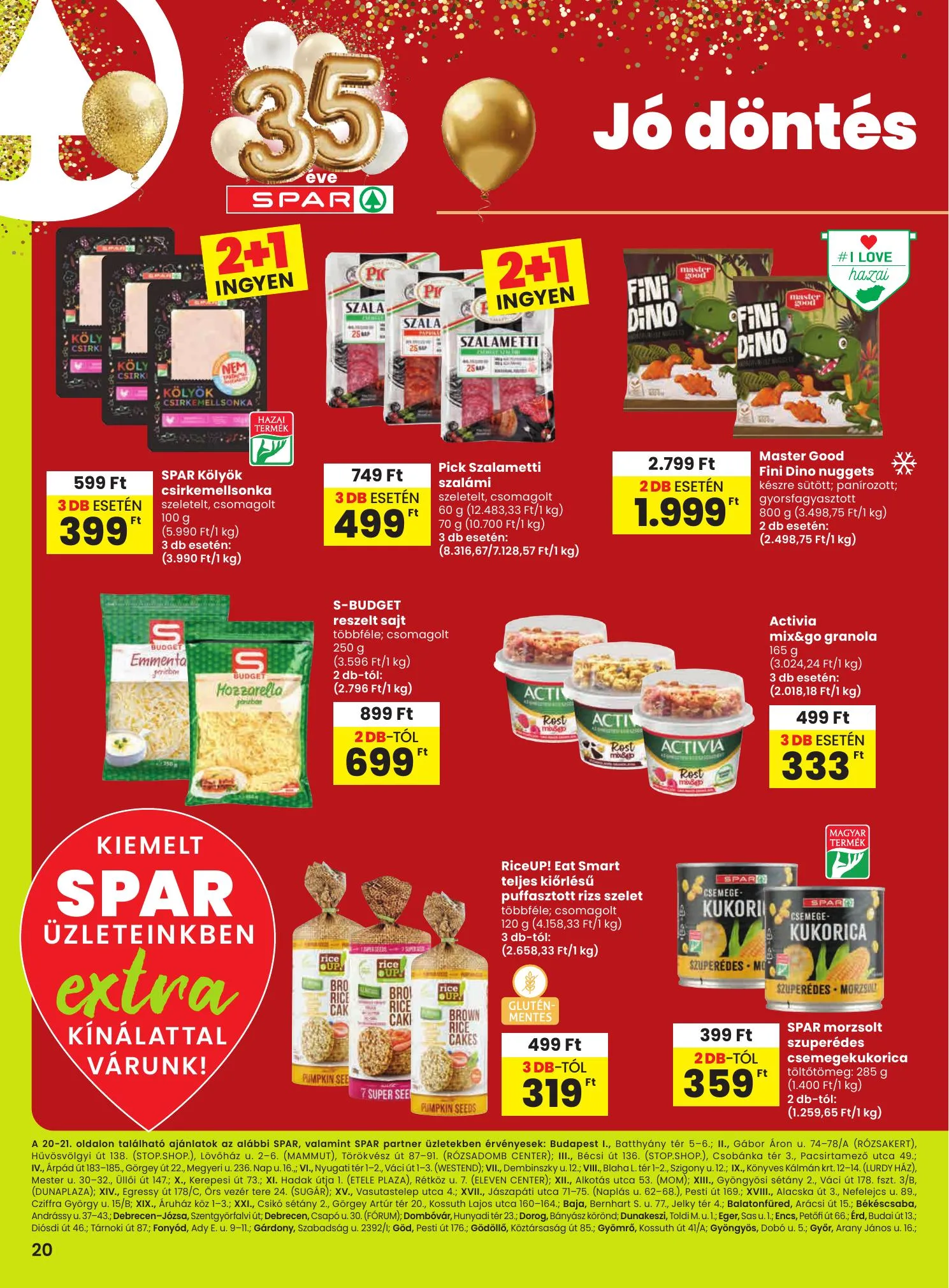 Spar akciós újság Extra 03.26–04.08