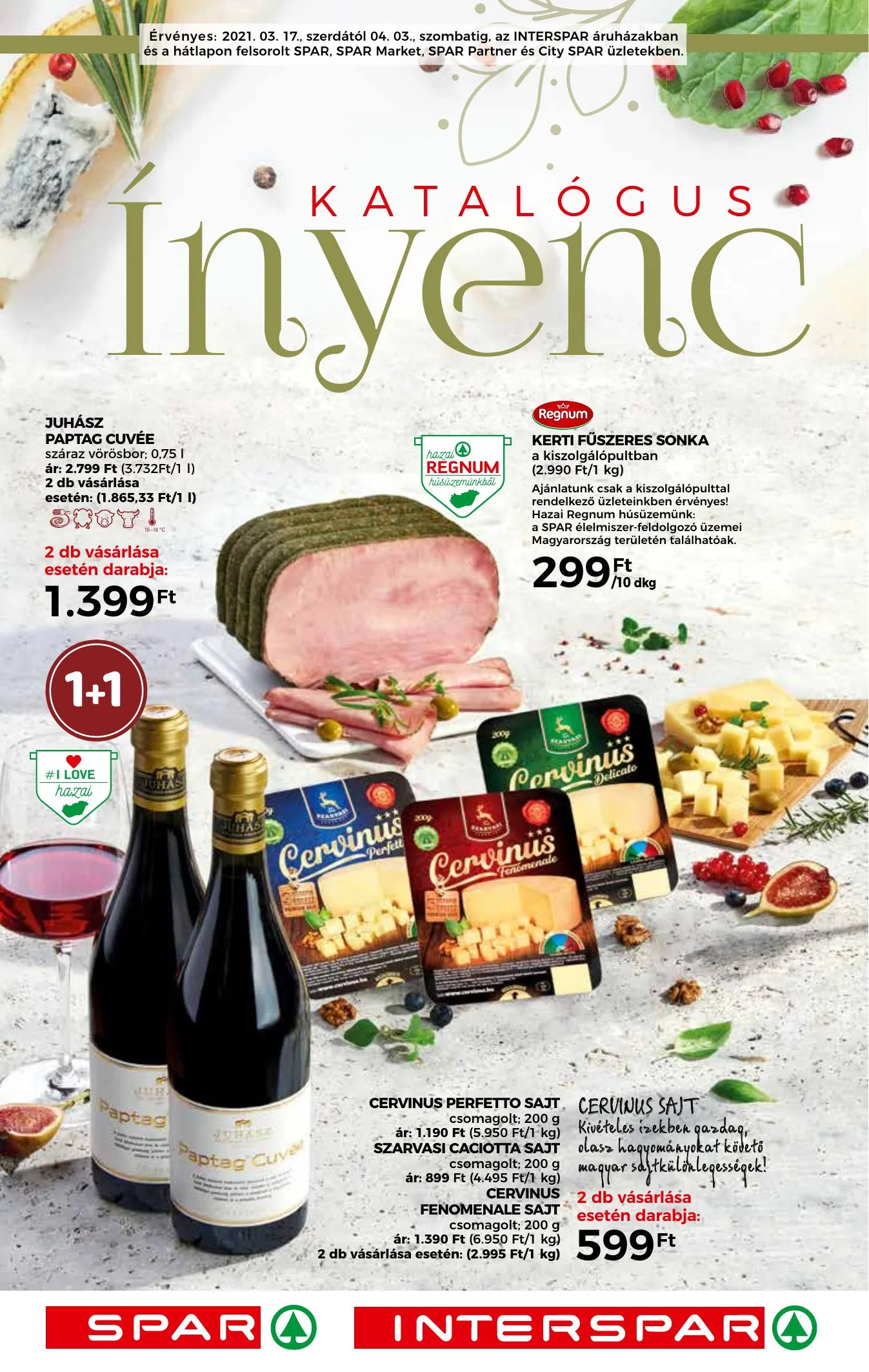 Spar akciós újság Inyenc katalógus 03.17–04.03