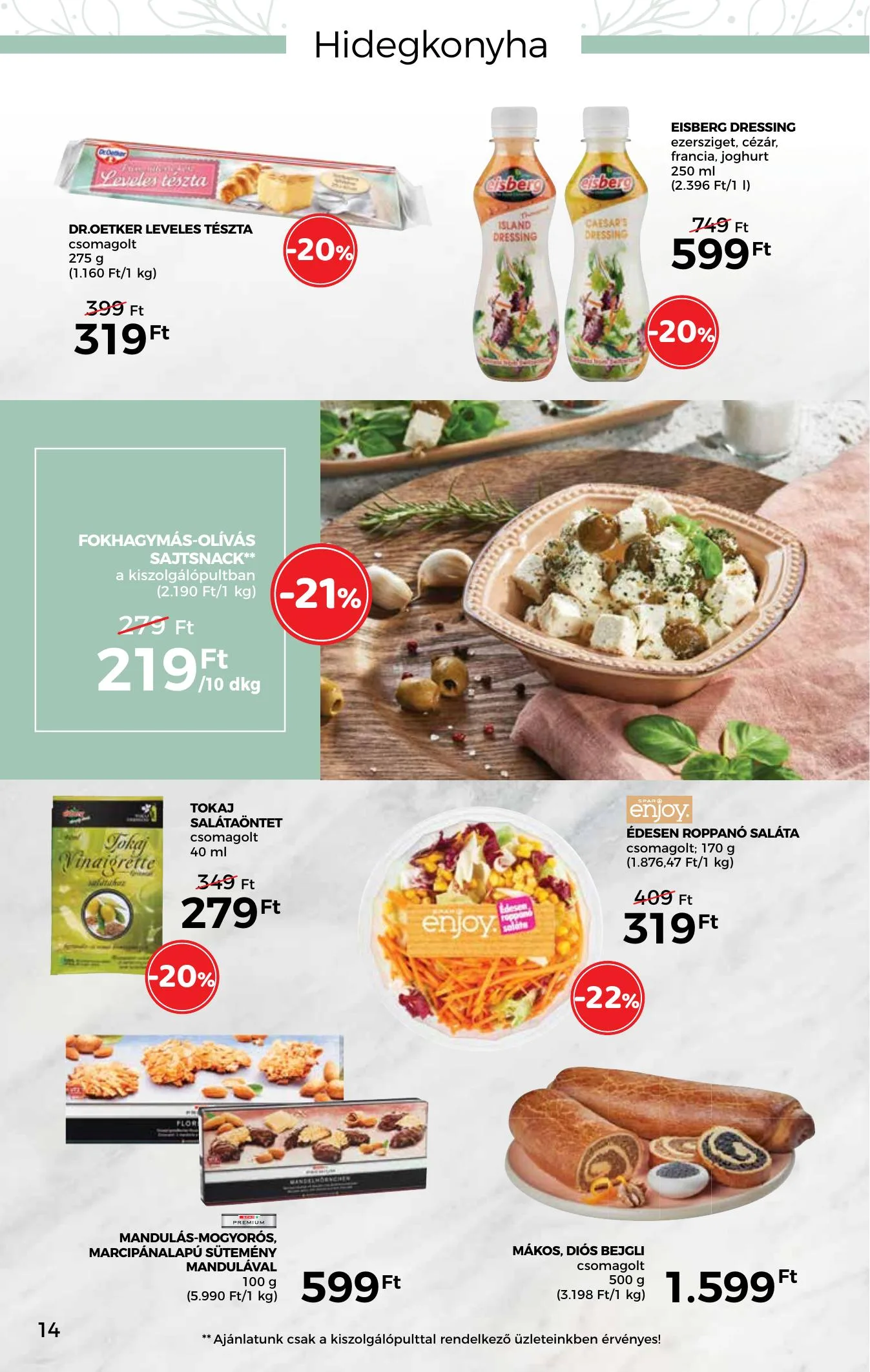 Spar akciós újság Inyenc katalógus 03.17–04.03 – 14. oldal