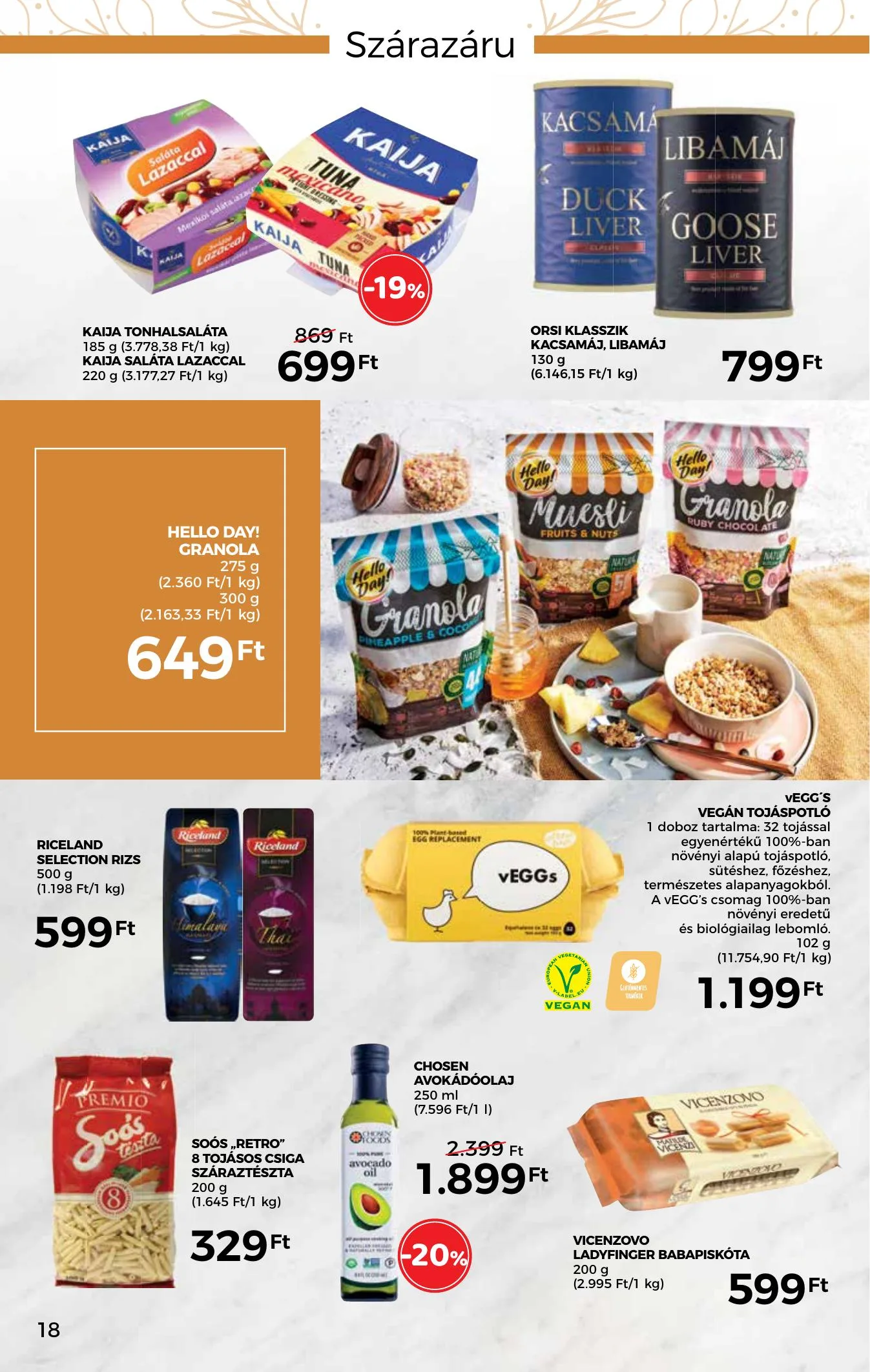 Spar akciós újság Inyenc katalógus 03.17–04.03 – 18. oldal