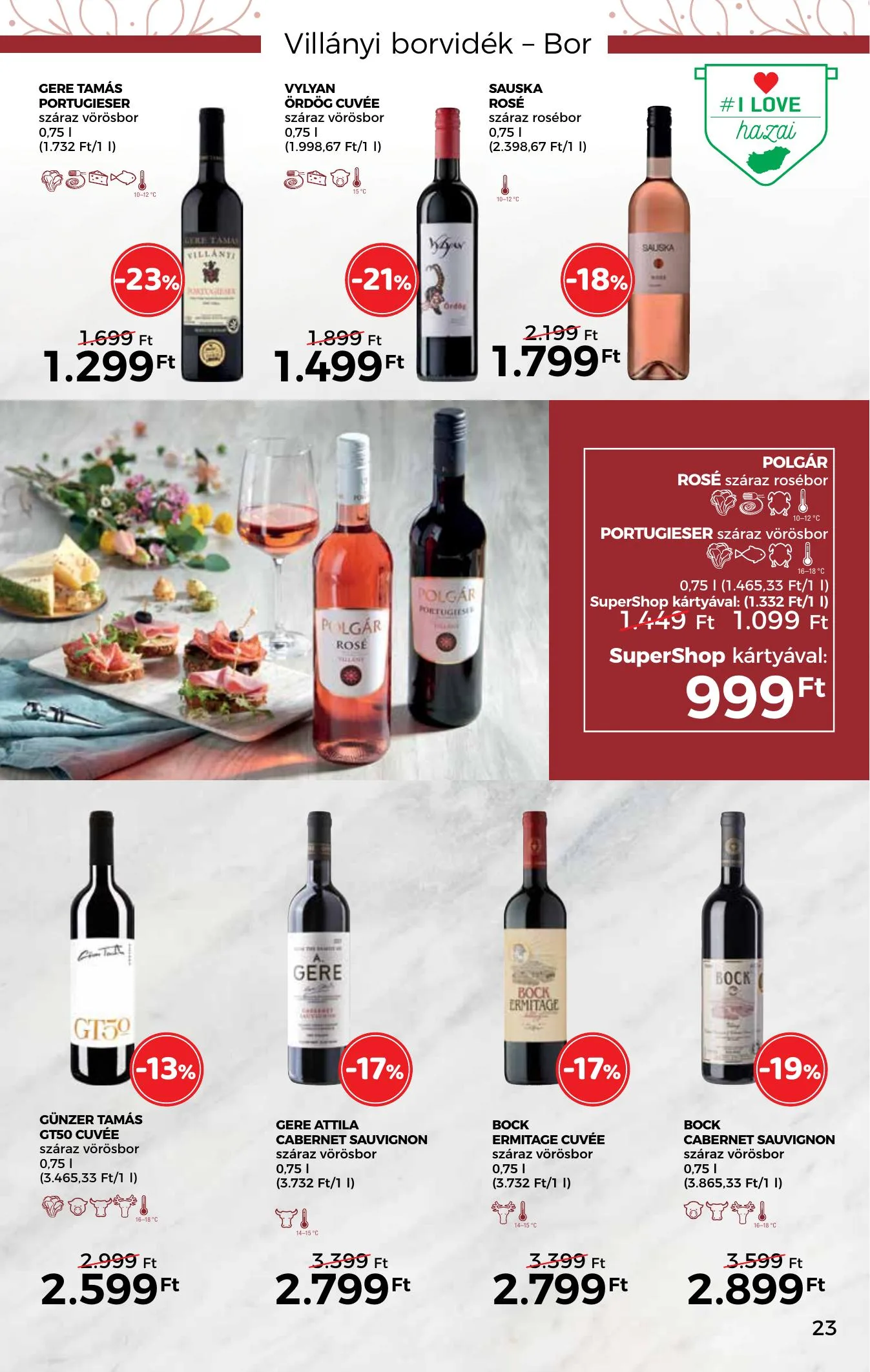 Spar akciós újság Inyenc katalógus 03.17–04.03 – 23. oldal