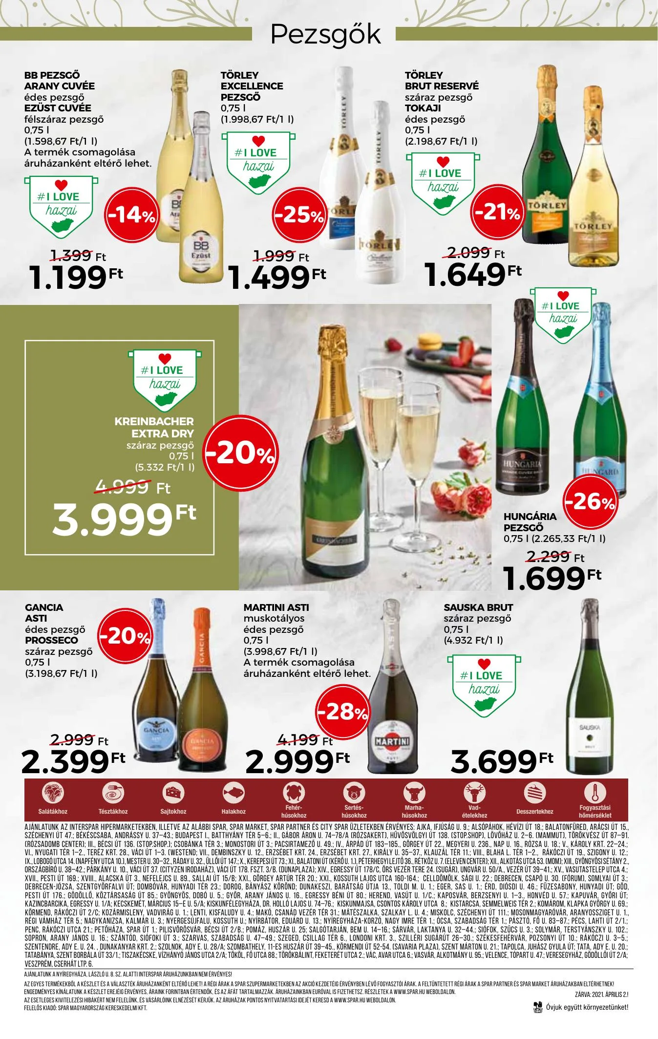 Spar akciós újság Inyenc katalógus 03.17–04.03 – 32. oldal