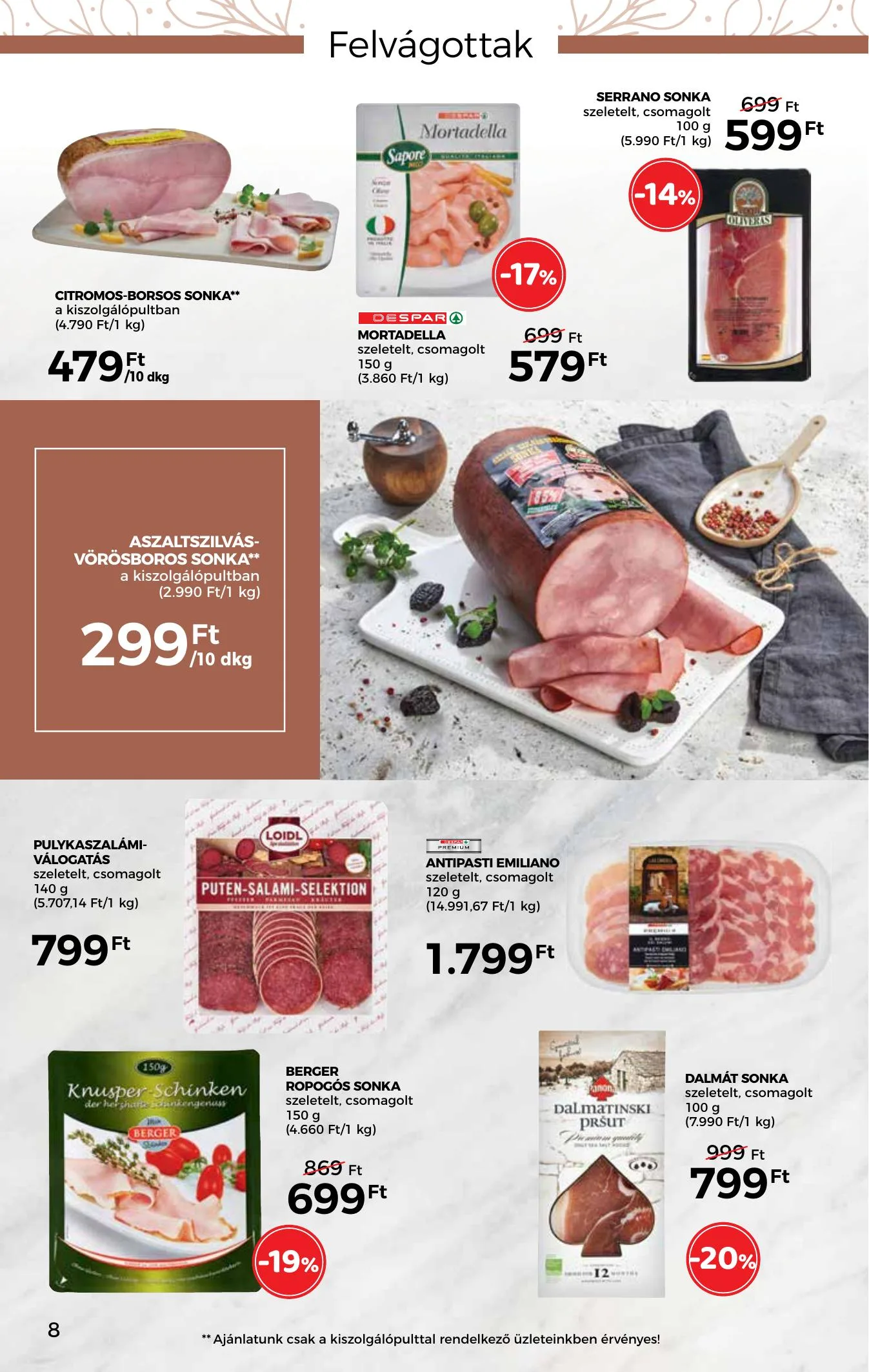 Spar akciós újság Inyenc katalógus 03.17–04.03 – 8. oldal