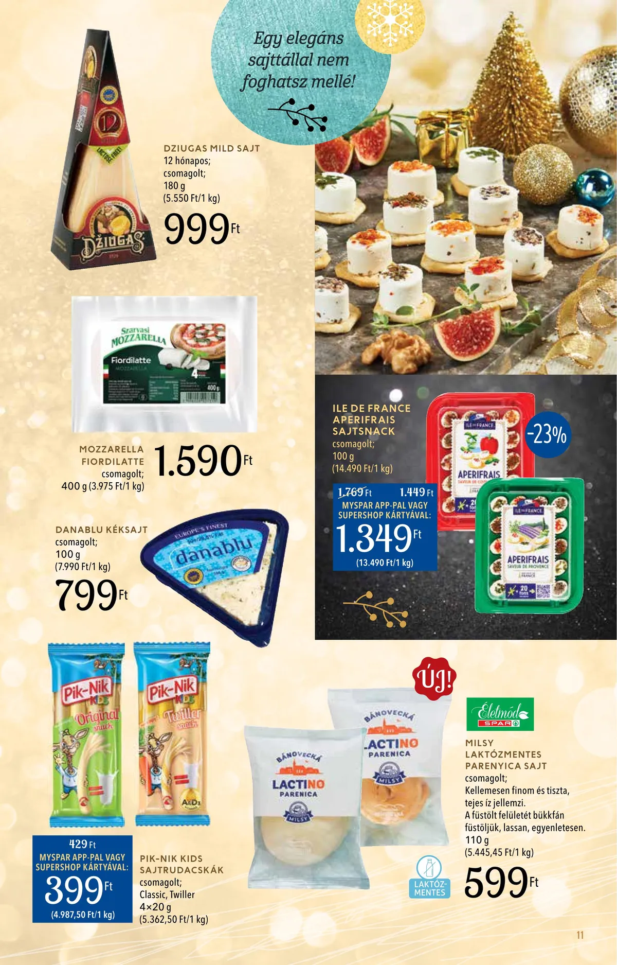 Spar akciós újság Inyenc 11.28–12.24 – 11. oldal