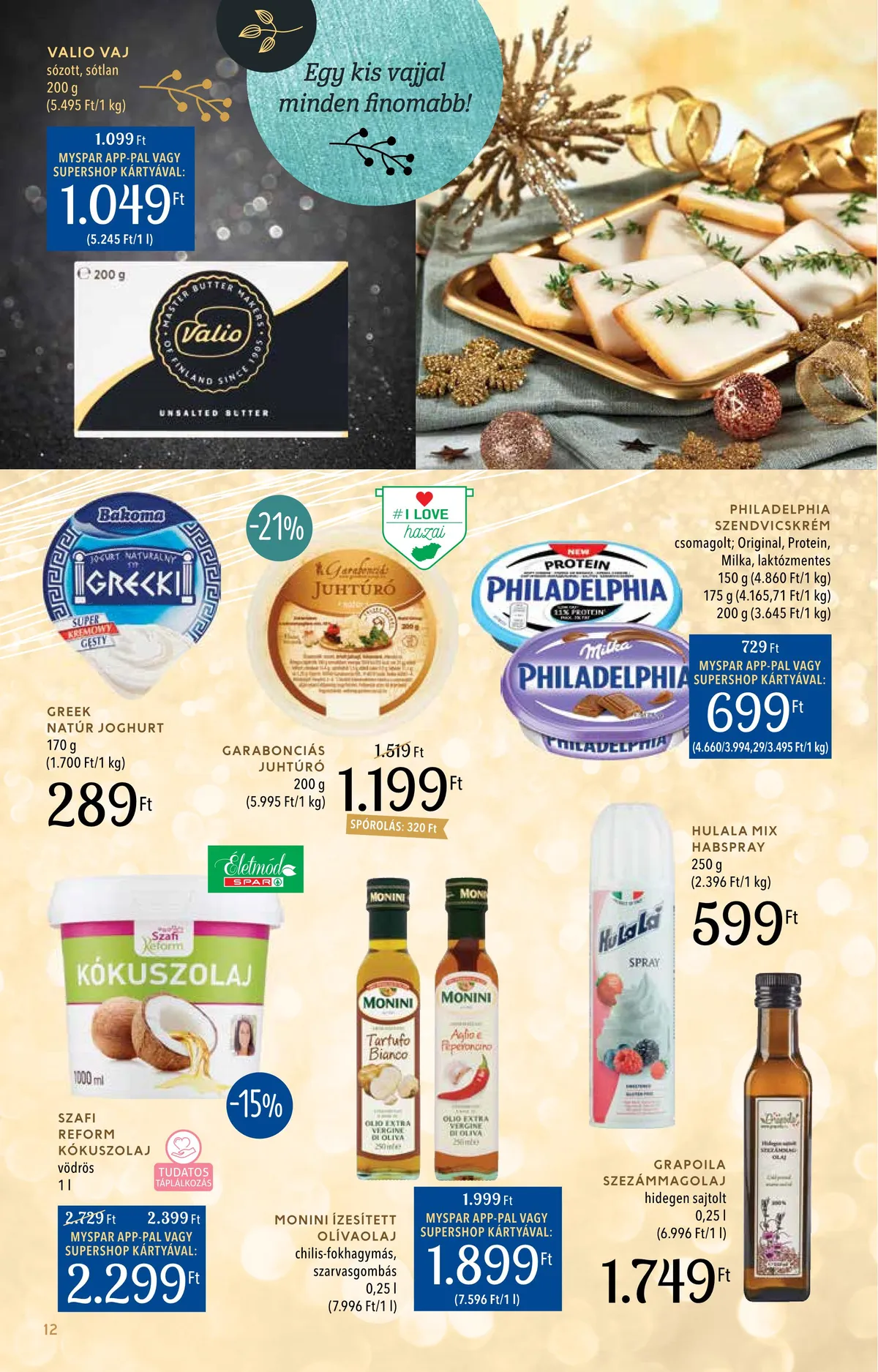 Spar akciós újság Inyenc 11.28–12.24 – 12. oldal