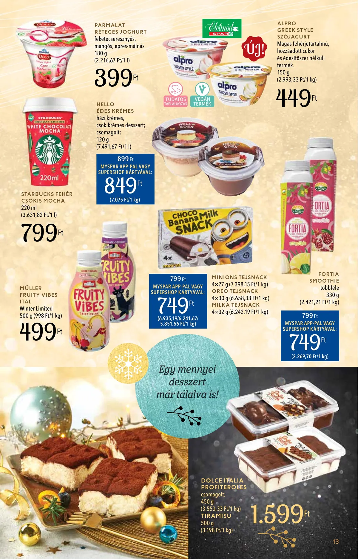Spar akciós újság Inyenc 11.28–12.24 – 13. oldal