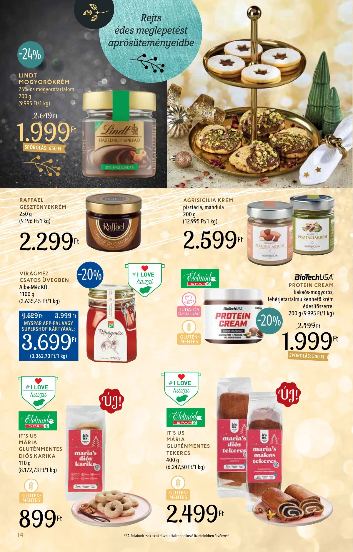 Spar akciós újság Inyenc 11.28–12.24 – 14. oldal