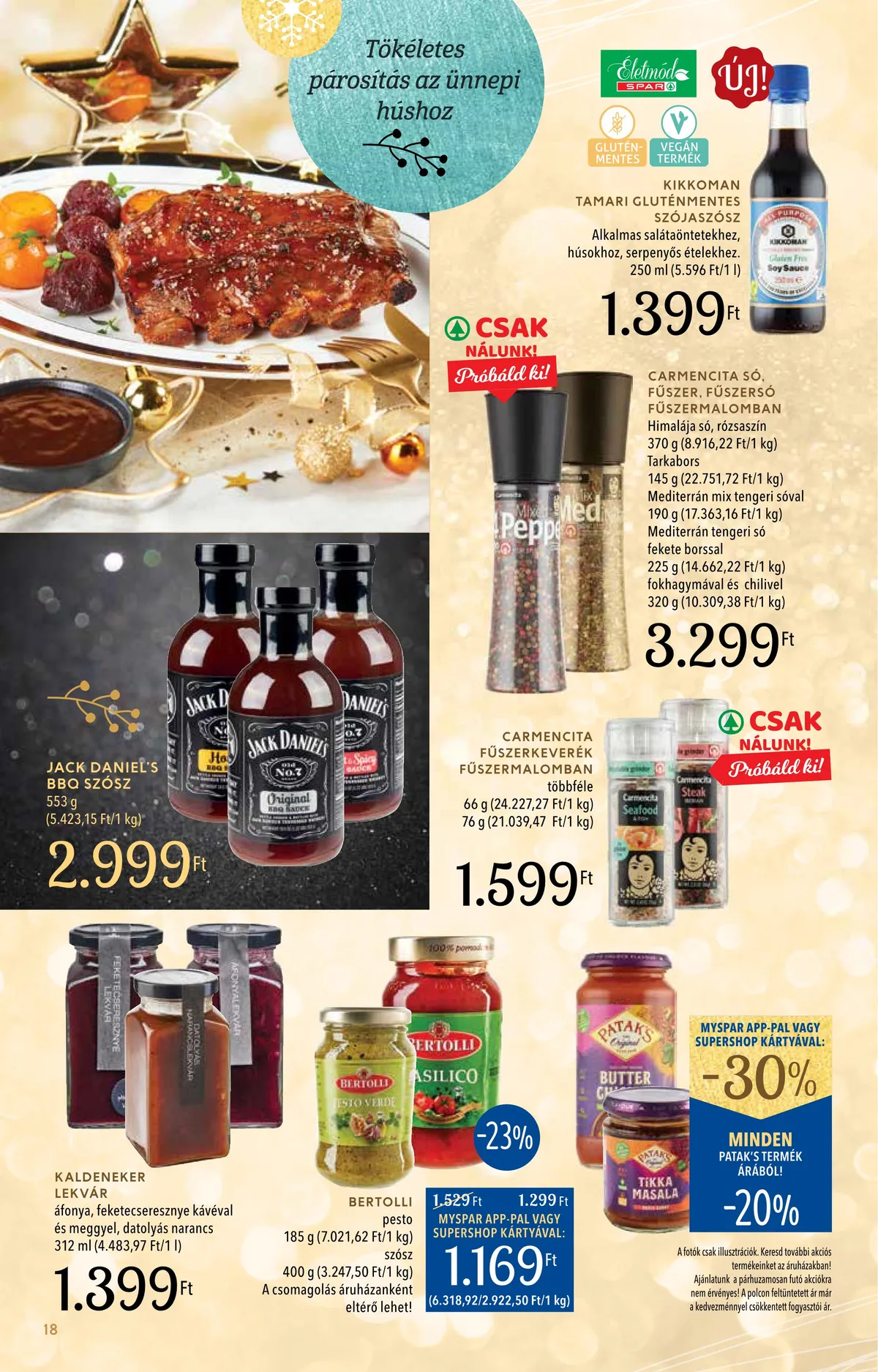 Spar akciós újság Inyenc 11.28–12.24 – 18. oldal