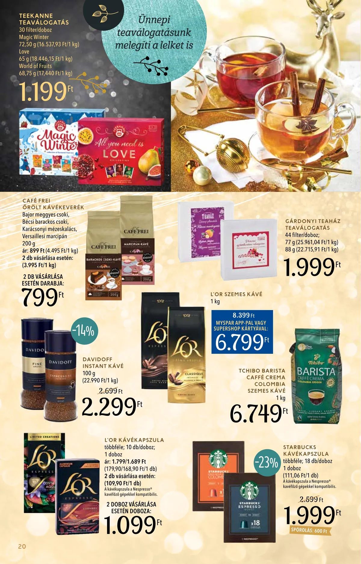 Spar akciós újság Inyenc 11.28–12.24 – 20. oldal