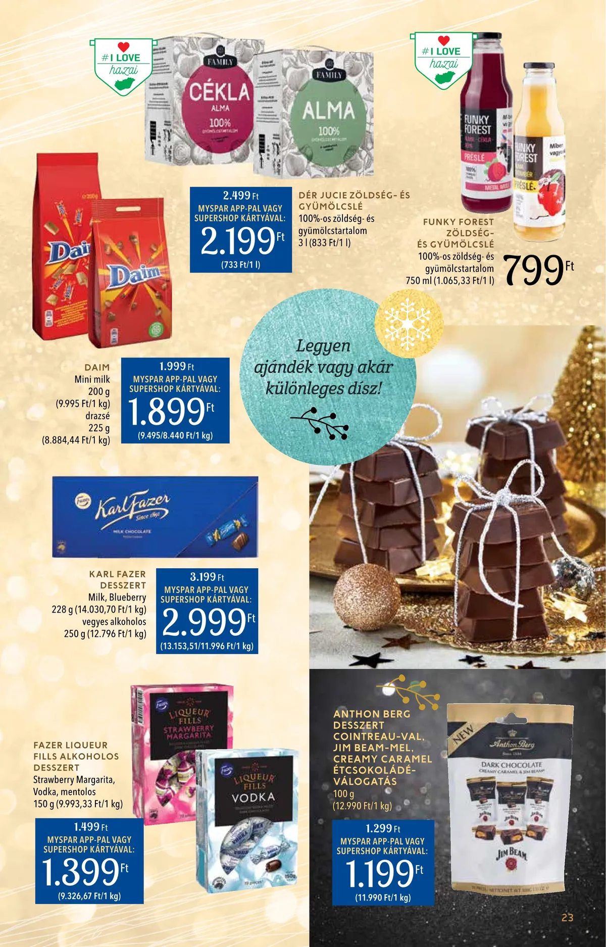 Spar akciós újság Inyenc 11.28–12.24 – 23. oldal
