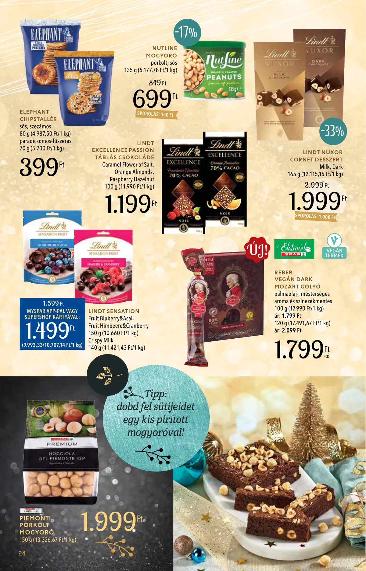 Spar akciós újság Inyenc 11.28–12.24 – 24. oldal