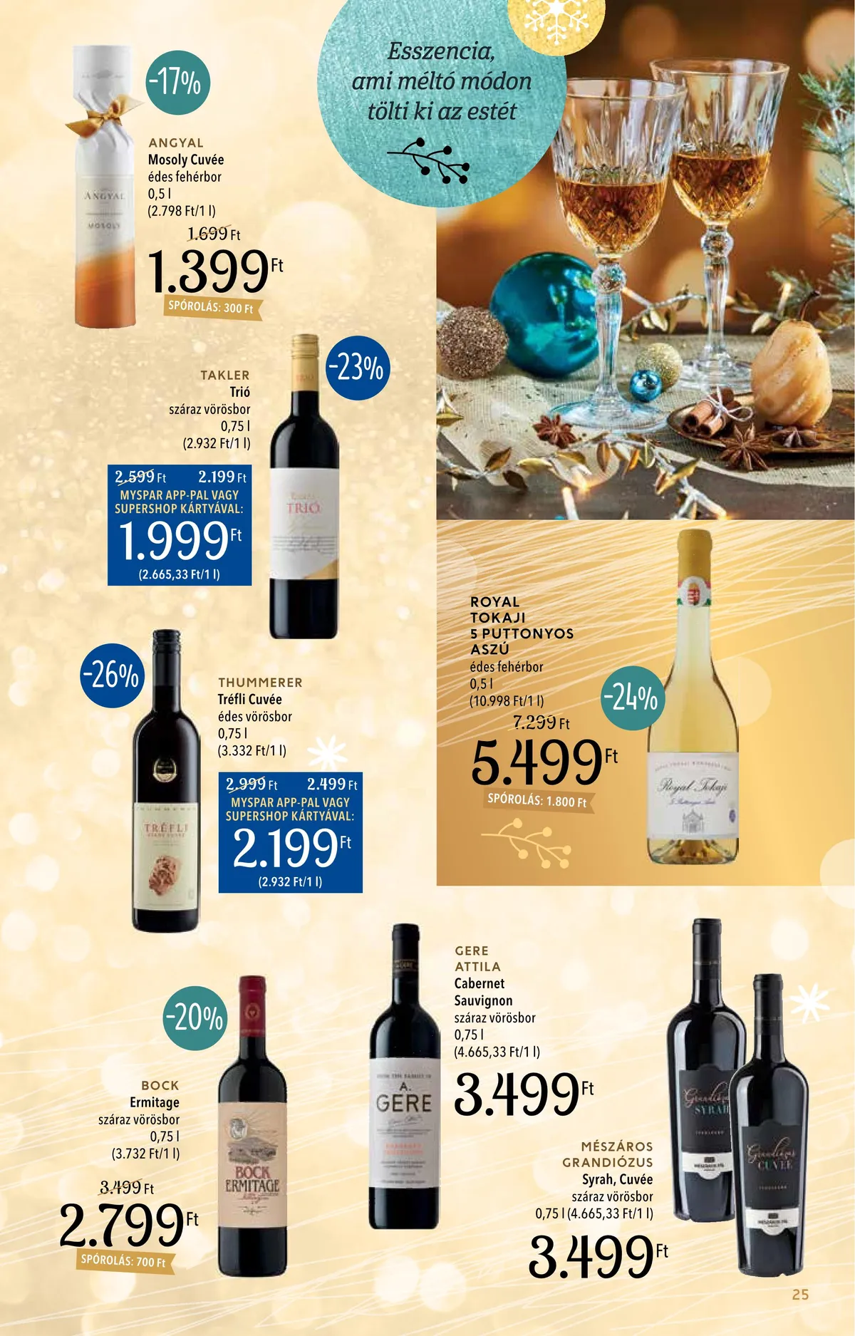 Spar akciós újság Inyenc 11.28–12.24 – 25. oldal