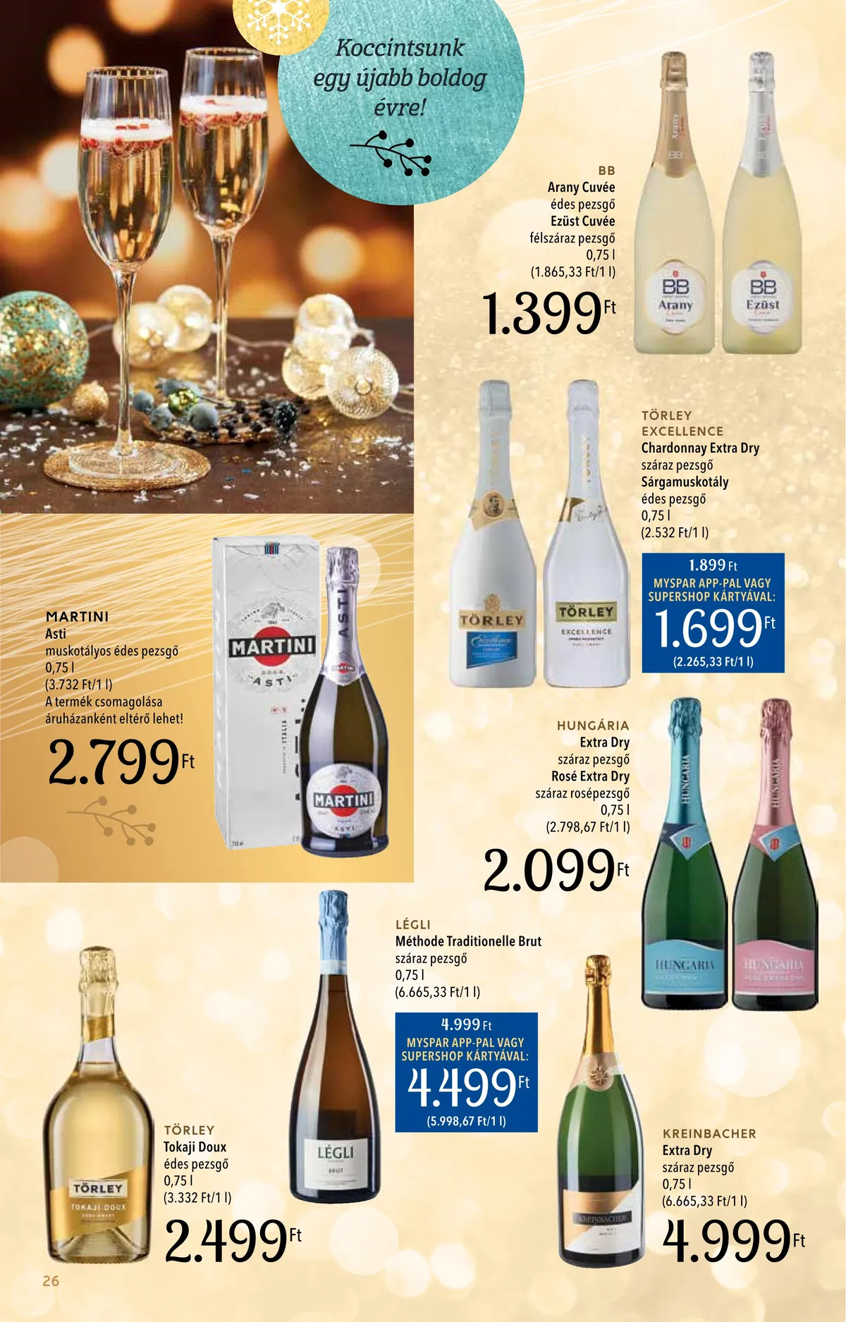 Spar akciós újság Inyenc 11.28–12.24 – 26. oldal