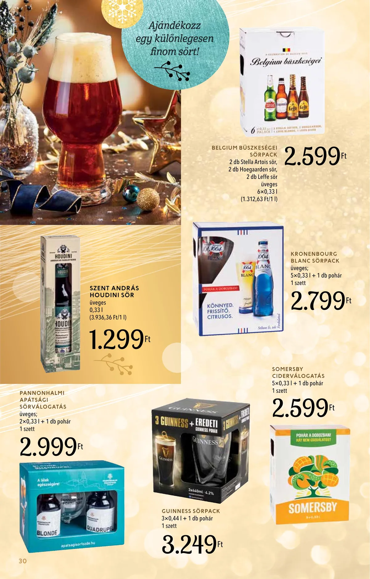 Spar akciós újság Inyenc 11.28–12.24 – 30. oldal