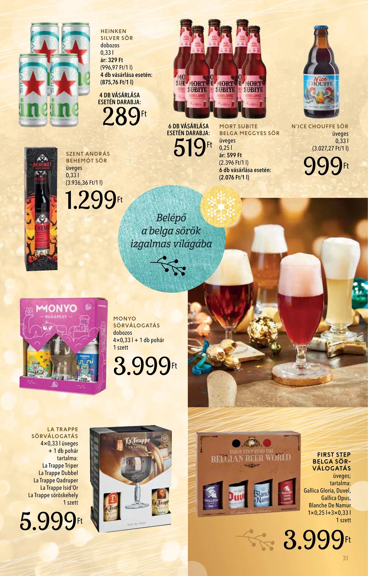 Spar akciós újság Inyenc 11.28–12.24 – 31. oldal