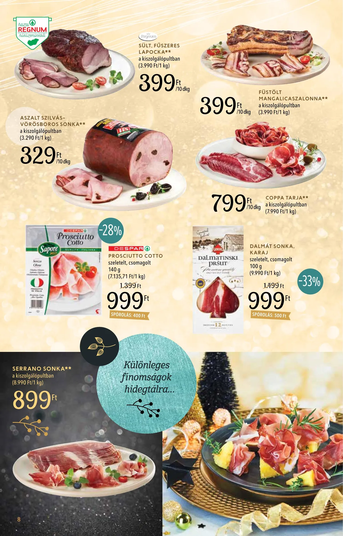 Spar akciós újság Inyenc 11.28–12.24 – 8. oldal