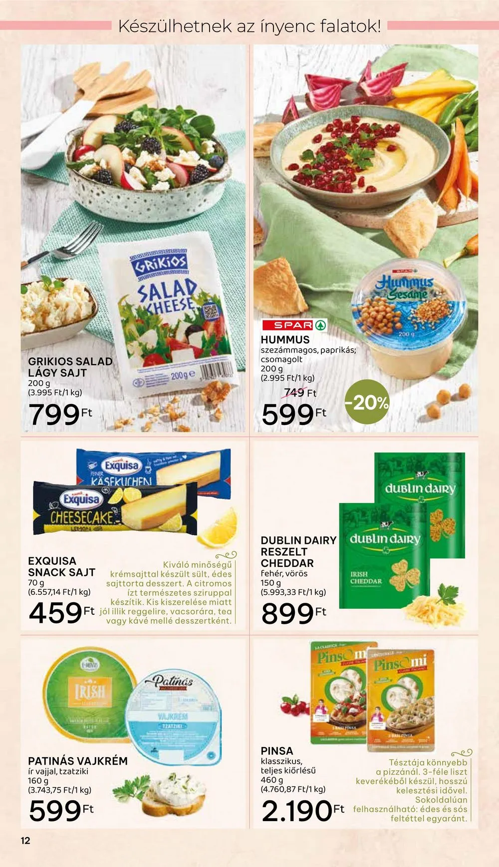 Spar akciós újság Inyenc 03.22–04.08 – 12. oldal